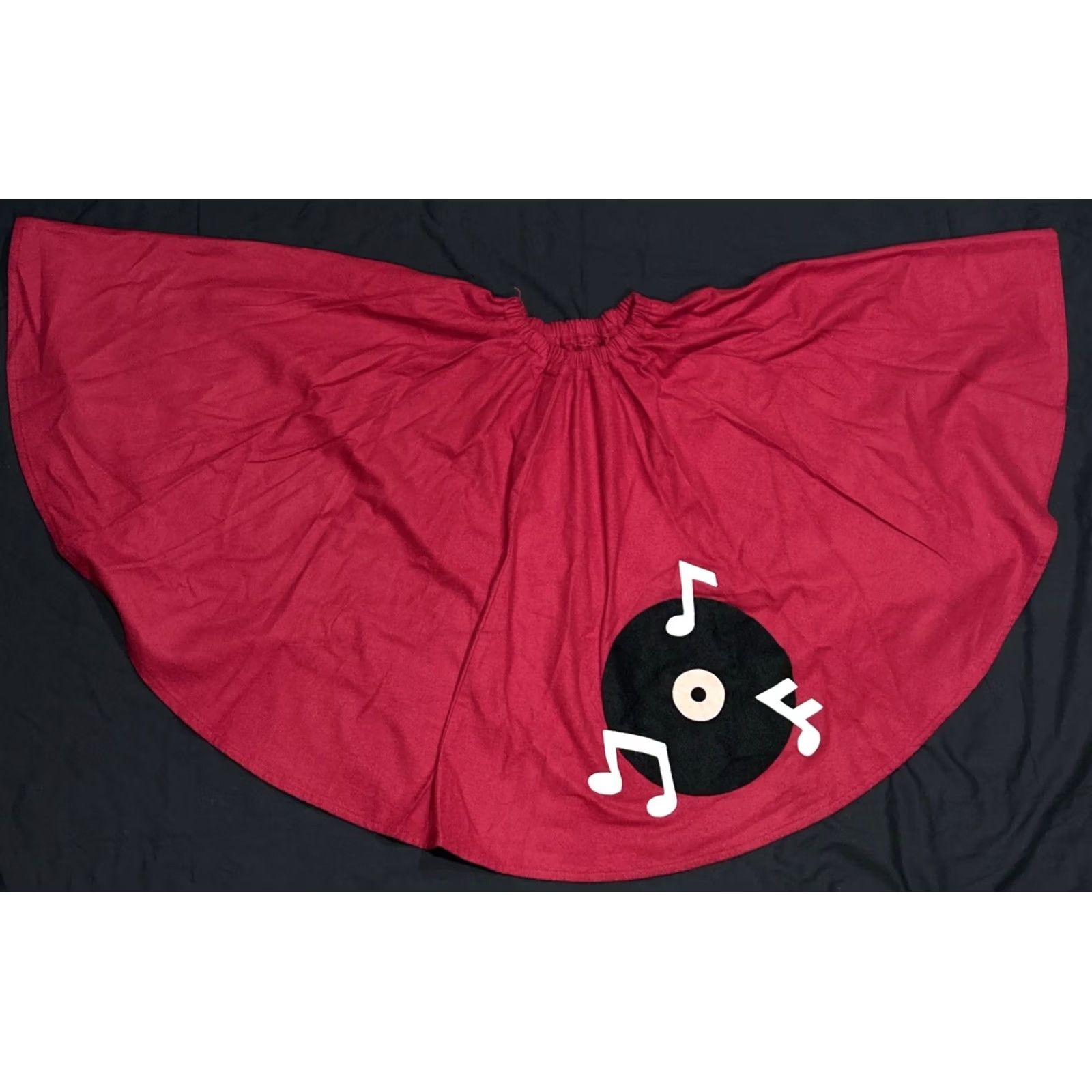 Vintage VINTAGE Halloween Skirt Do-Whap 50’s Poodle Handmade S Girls Waist 26” Length 28” Record Music Show Size 28" / US 6 / IT 42 - 2 Thumbnail