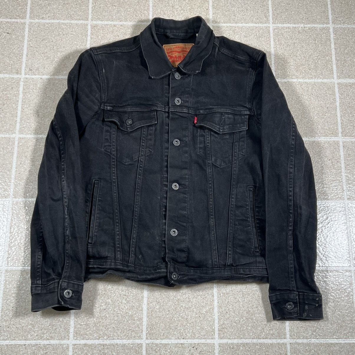 Levi's Levi’s Women Black Denim Trucker Jacket Sz S Classic Button Size S / US 4 / IT 40 - 1 Thumbnail
