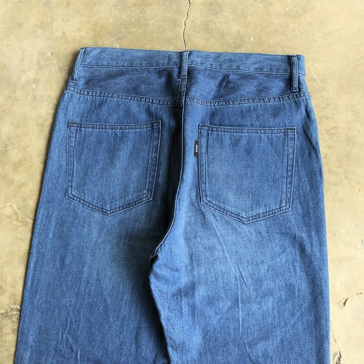 CABANE de ZUCCa Zucca by Issey Miyake Soft Denim Jeans Indigo Dye Pants Size US 31 - 3 Thumbnail