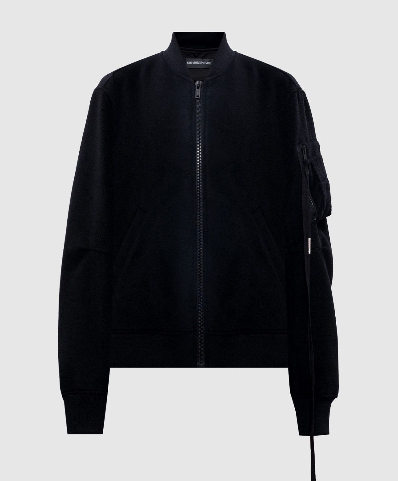 Ann Demeulemeester Last Ann Demeulemeester Black Barbara Wool & Cashmere Bomber Size XS / US 0-2 / IT 36-38 - 1 Thumbnail