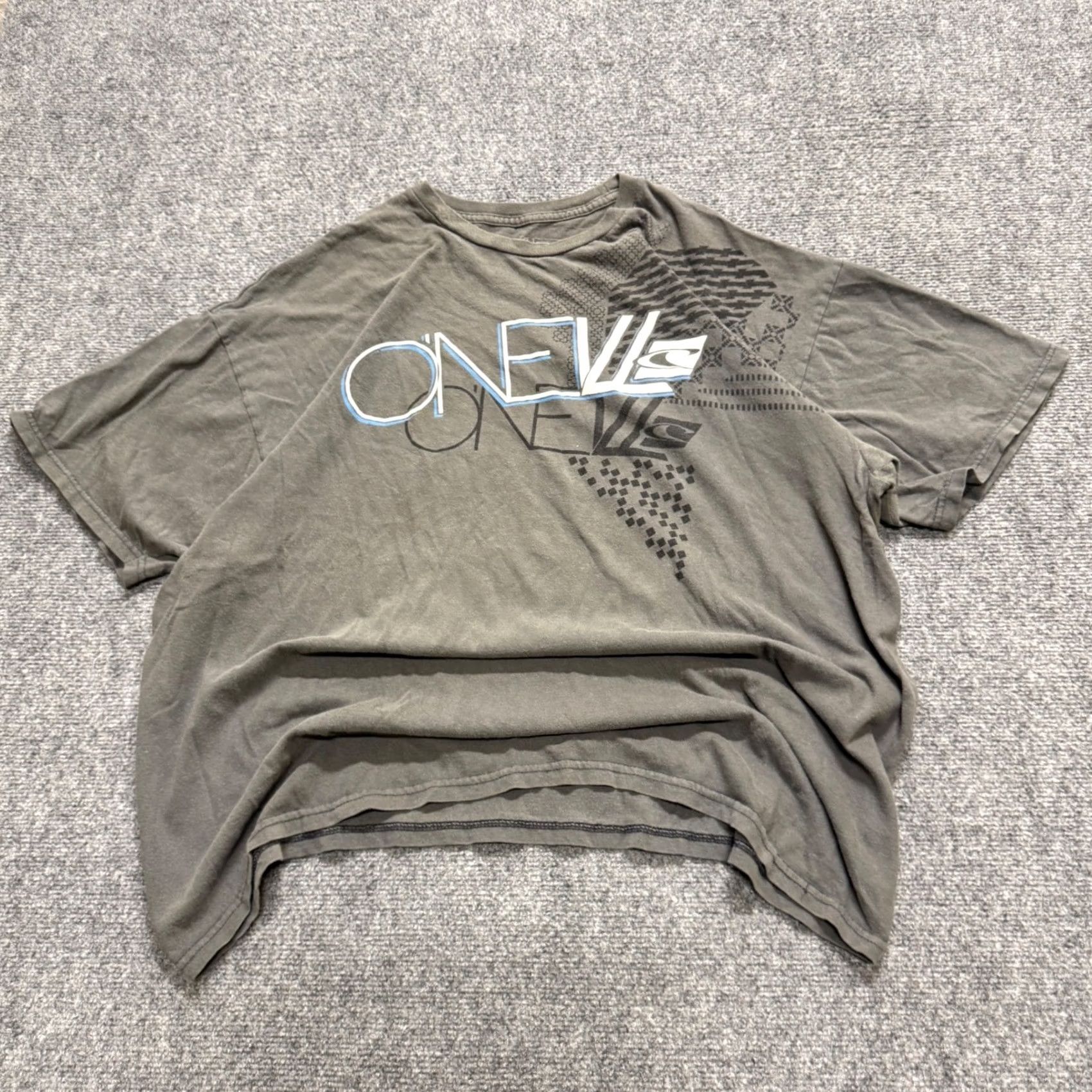 O'Neill VINTAGE O'Neil T-shirt Men 2XL Gray Y2K Surfer Grunge Shirt Mens Size US XXL / EU 58 / 5 - 5 Thumbnail