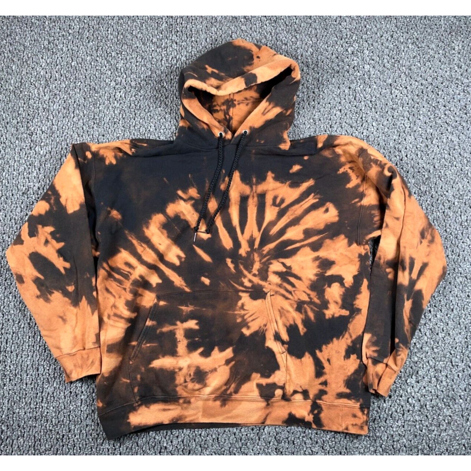 Hanes Hanes Spiral Tie Dye Hoodie Adult Large Brown Black Heavyweight Sweatshirt Grailed