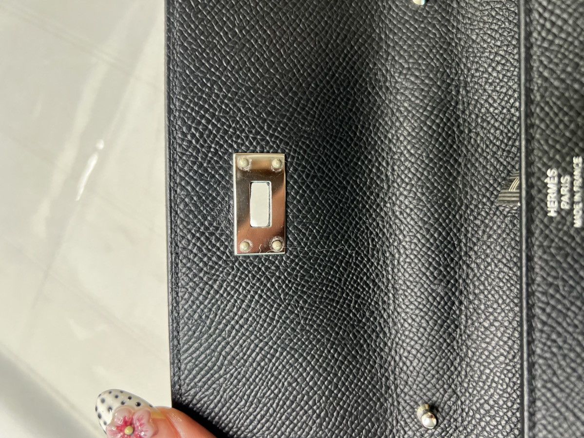 Hermes Hermes 2025 Kelly To Go Epsom Black / Silver Leather Bag Size ONE SIZE - 16 Thumbnail