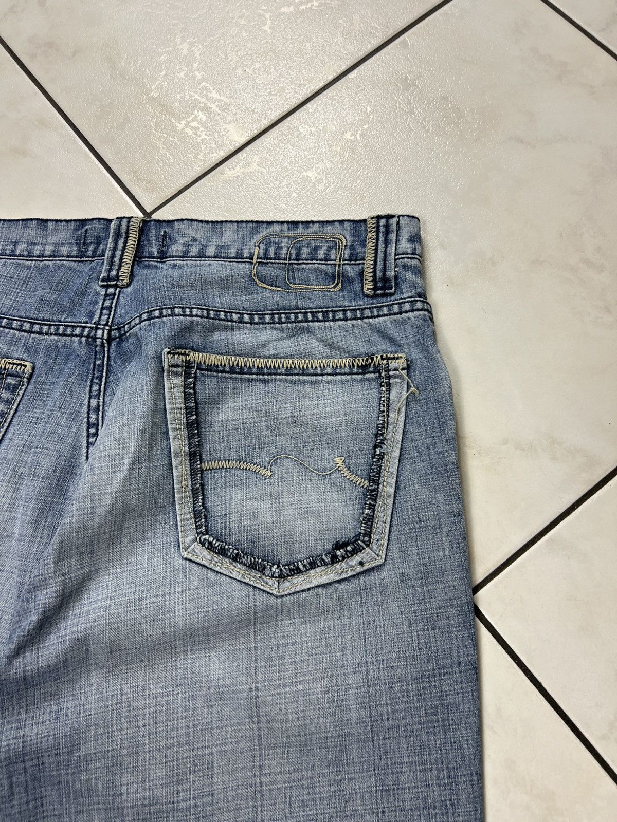 If Six Was Nine Vintage Teddy Smith y2k distressed denim flared jeans pants Size US 34 / EU 50 - 19 Thumbnail