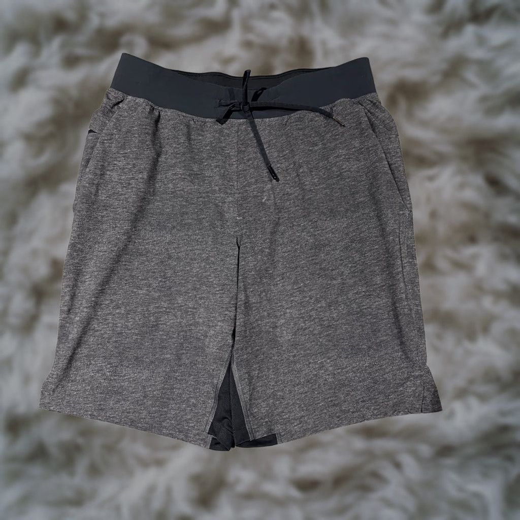 Lululemon Lululemon T.H.E Shorts Mens Medium Gray 9” Drawstring Lined Pockets Athletic Gym Casual Modern Outdoor Sports Size US 31 - 1 Thumbnail