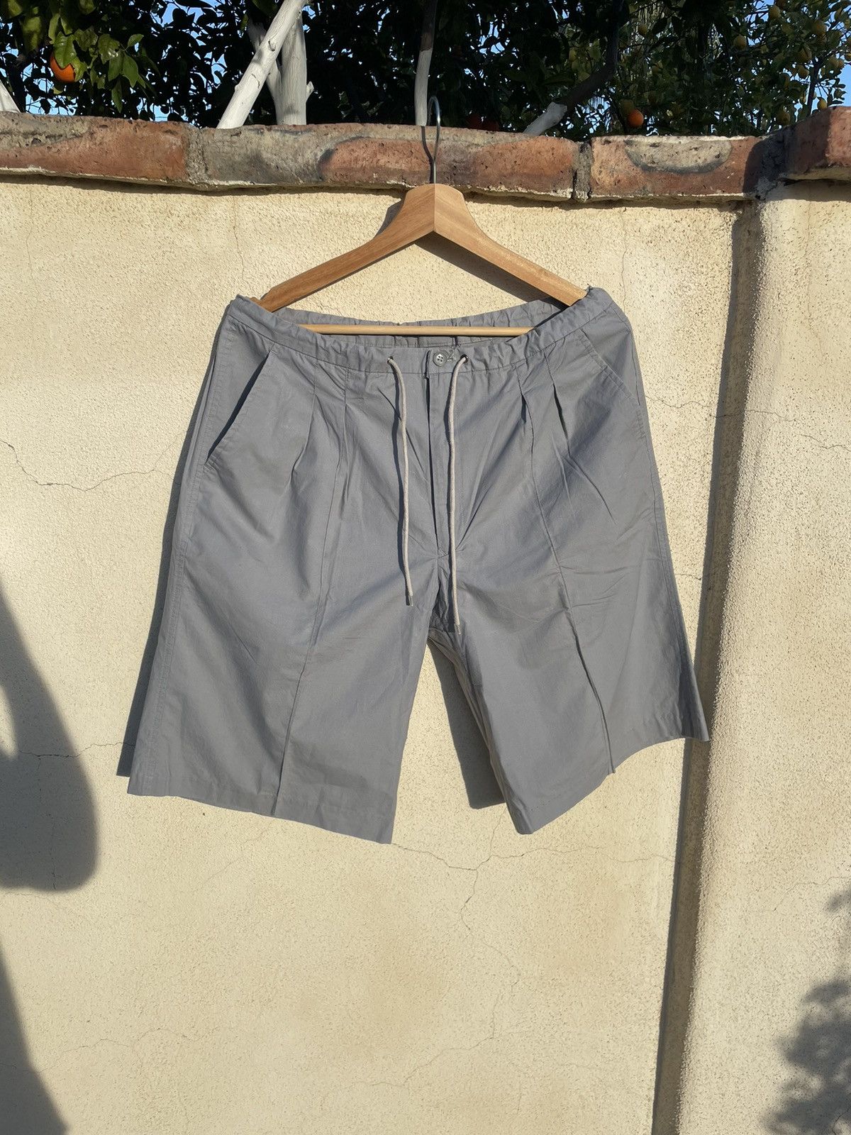 image of Saint Laurent Paris x YVES Saint Laurent YSL Shorts in Grey, Men's (Size 36)