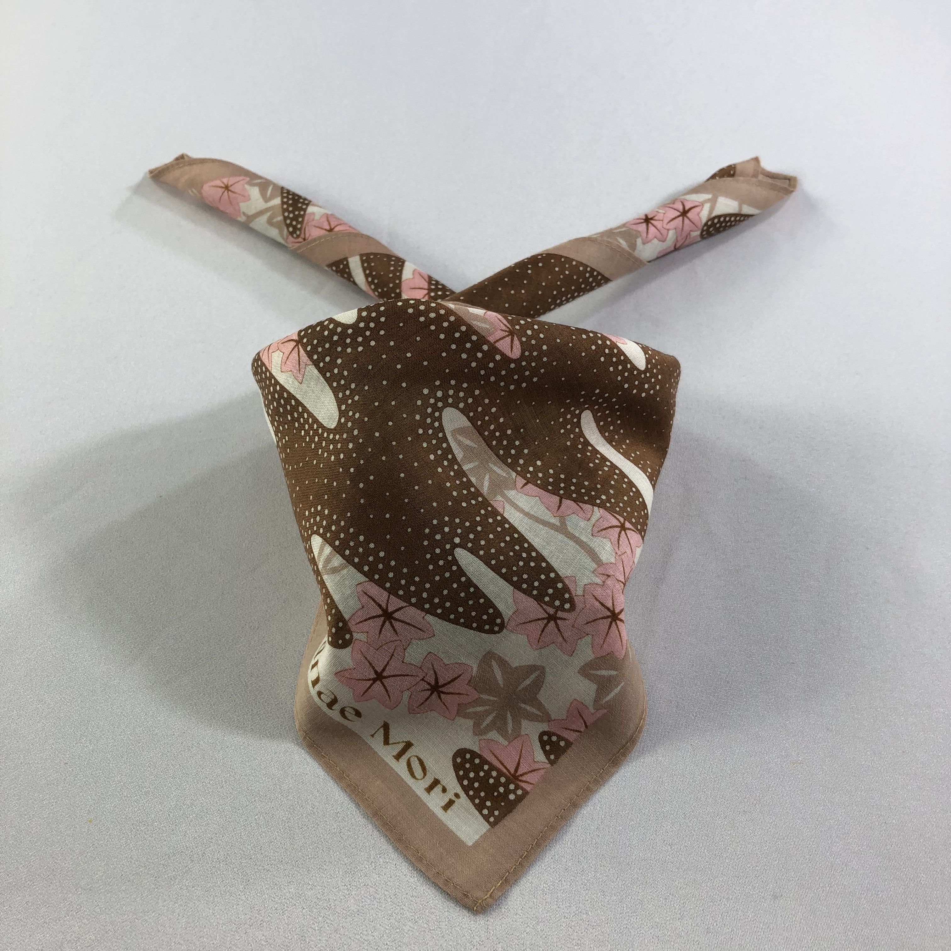 Hanae Mori × Vintage Hanae Mori Handkerchief Neckerchief Bandana H1967 Size ONE SIZE - 1 Thumbnail
