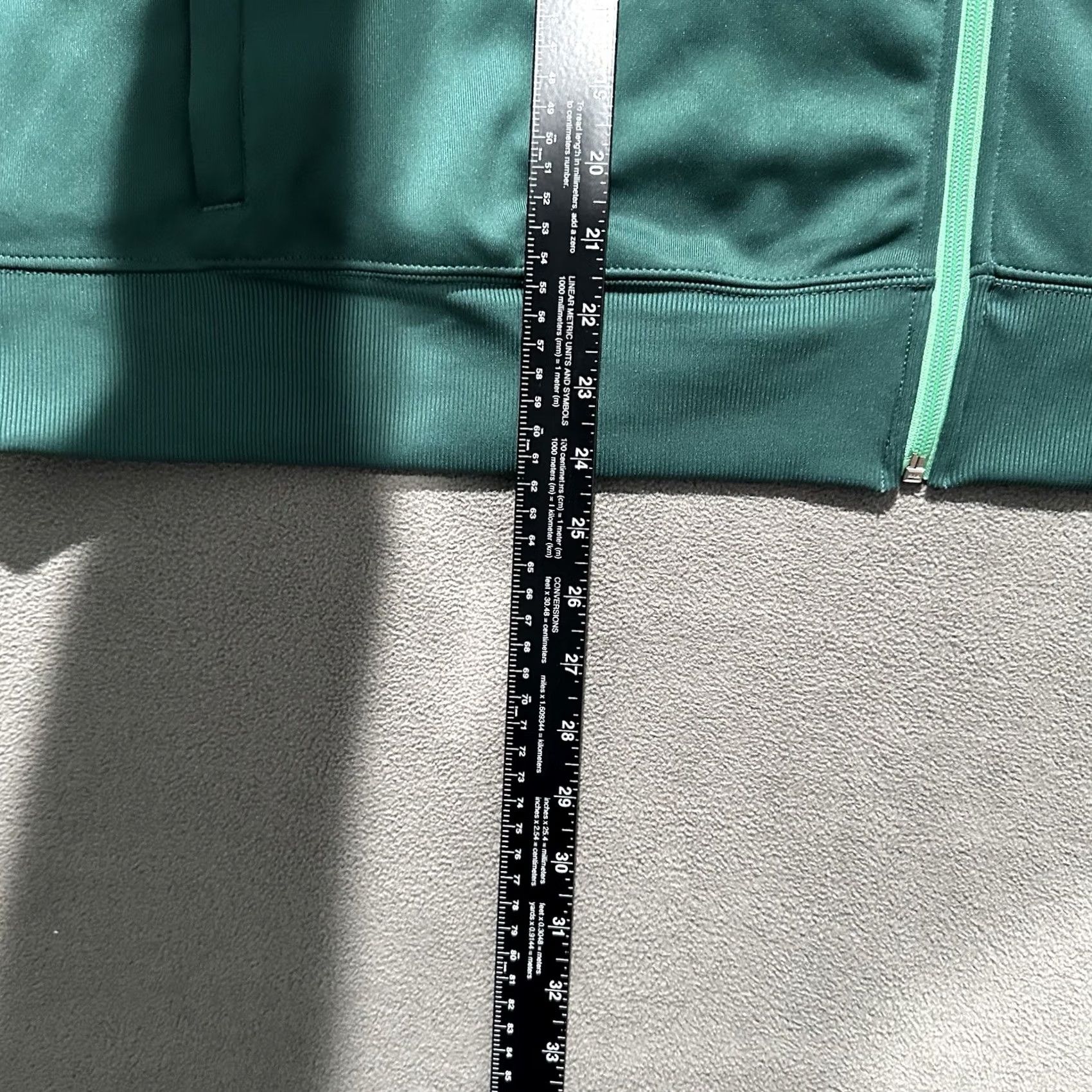 H&M H&M Track Jacket Womens 4XL Green Striped Full Zip Collared Athletic EUC Size XXL / US 16-18 / IT 52-54 - 8 Thumbnail