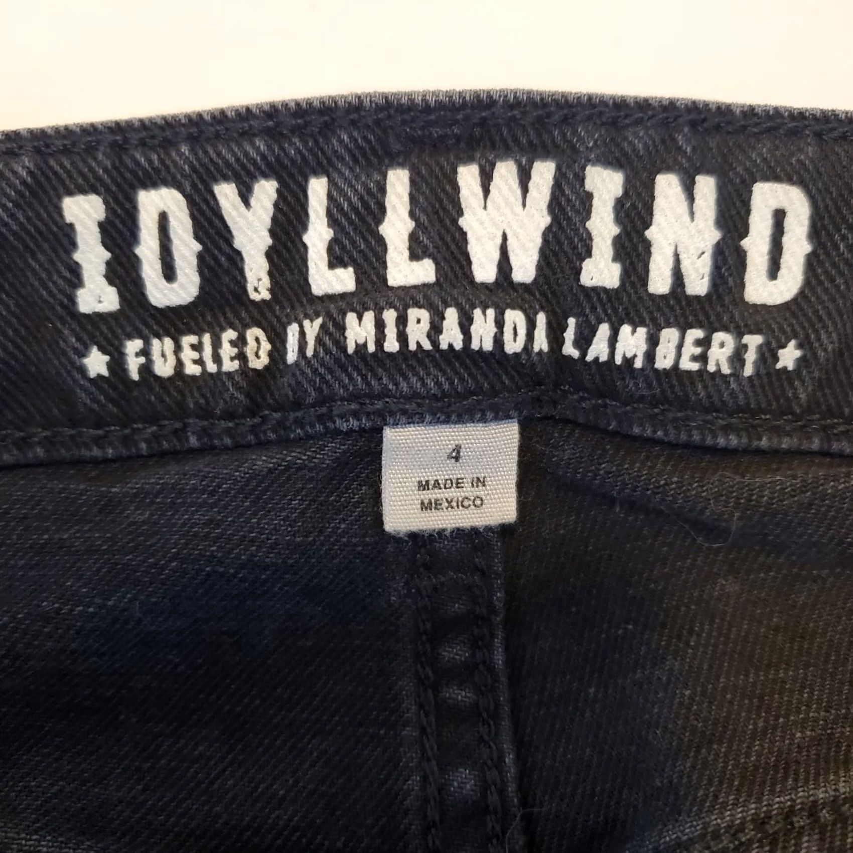 Vintage Idyllwind Jeans Womens 4 Black Rebel Flare Mid Rise Denim Western Miranda Lambert Size 27" / US 4 / IT 40 - 7 Thumbnail