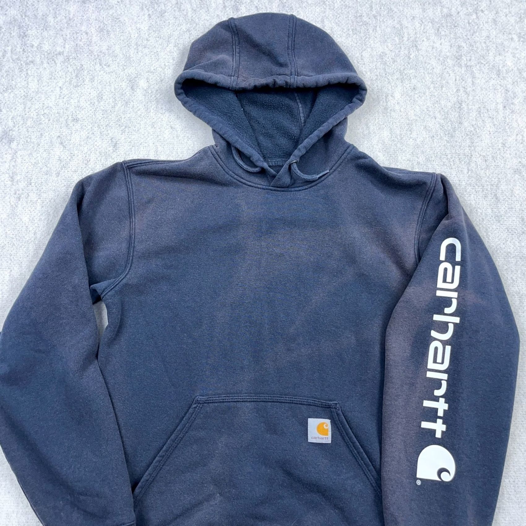 Carhartt Carhartt Hoodie Men Small Blue Loose Fit Sleeve Sweatshirt Sun Faded Vintage No N/A Size US S / EU 44-46 / 1 - 4 Thumbnail