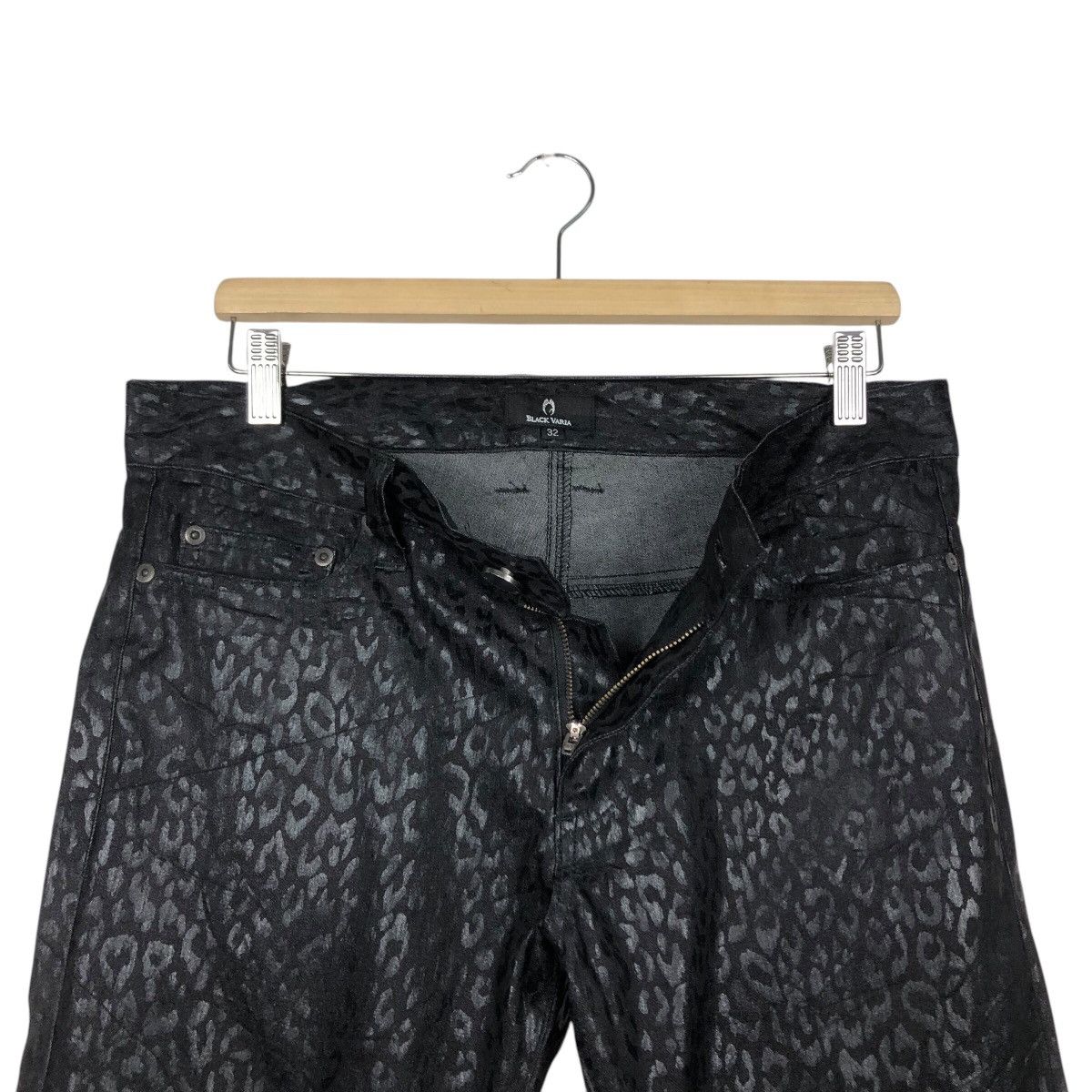 Japanese Brand 📌Vintage Biker Pants Polkadot Design Black Varia Size US 32 / EU 48 - 15 Thumbnail