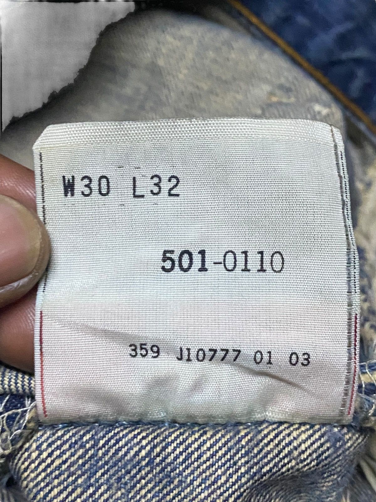 Levi's Vintage Levis 501 Mud Wash Distressed Loose Jeans Size US 30 / EU 46 - 25 Thumbnail