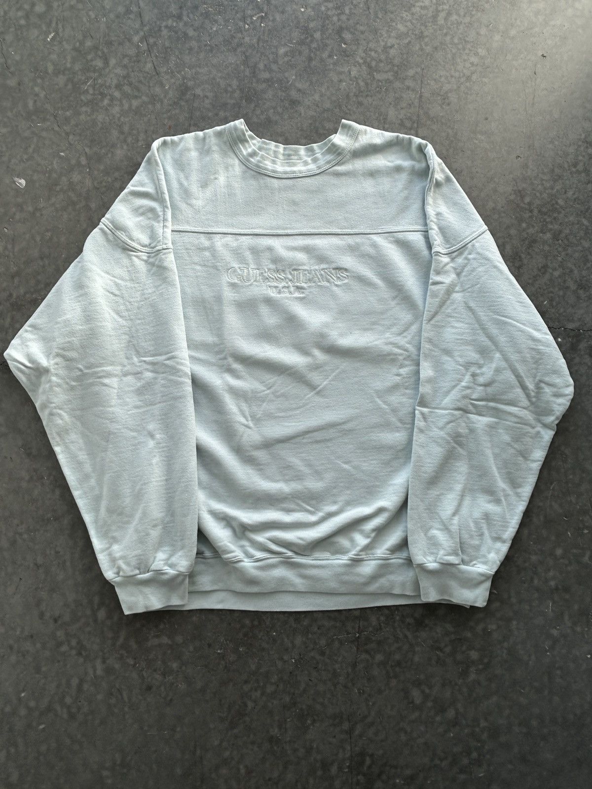 Guess Vintage 90s Guess Jeans Embroidered Crewneck Sweatshirt Size US XL / EU 56 / 4 - 2 Thumbnail