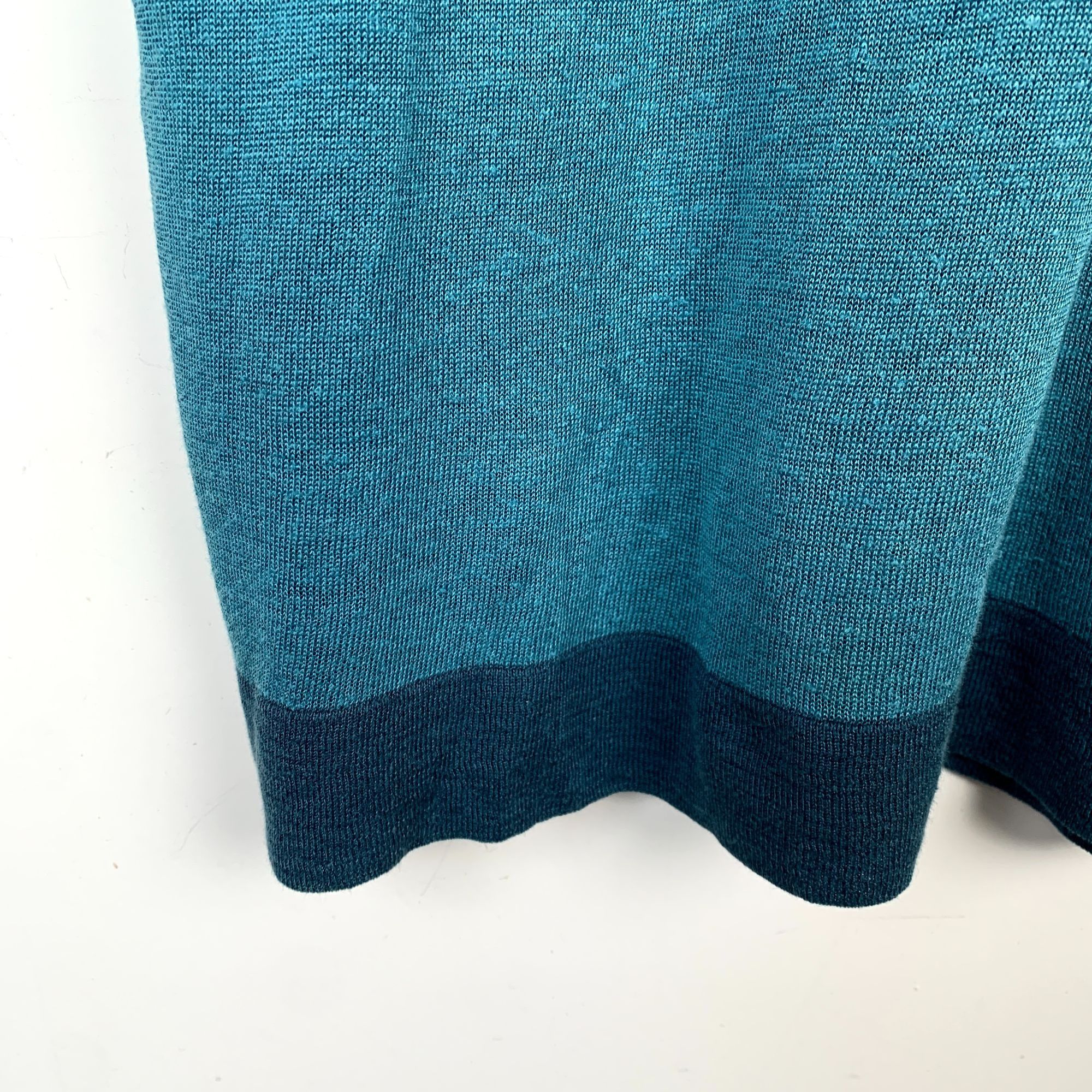 Hermes Hermès Blue Collared Wool Knit Short-Sleeve (Size L) Size US L / EU 52-54 / 3 - 6 Thumbnail