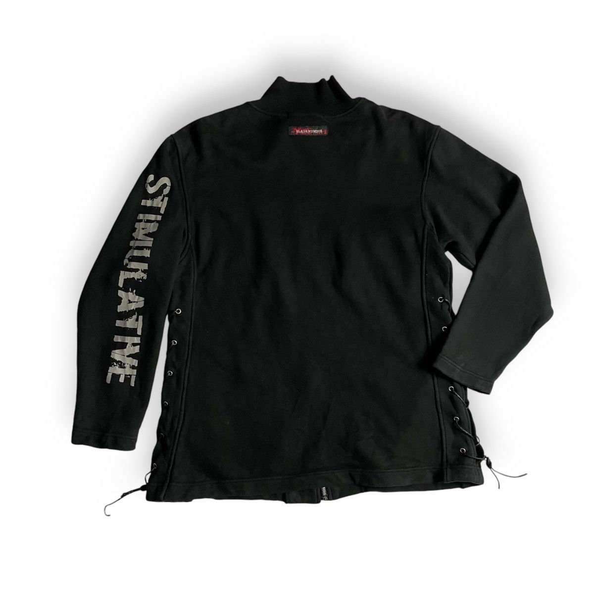 If Six Was Nine × Japanese Brand × Le Grande Bleu (L.G.B.) 🇯🇵 SLASH NUMBER SEDITIONARIES PUNK FULL ZIP SWEATER JACKET Size US M / EU 48-50 / 2 - 2 Thumbnail