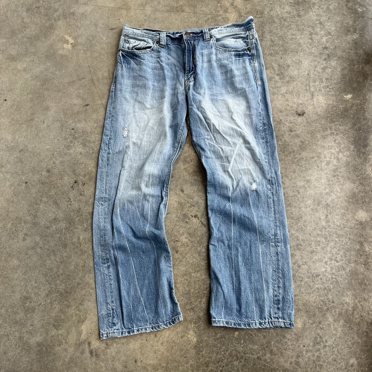 Diesel × Vintage Y2K Express Denim Cowboy Embroidered Skater Straight 34x30 Size US 34 / EU 50 - 3 Thumbnail