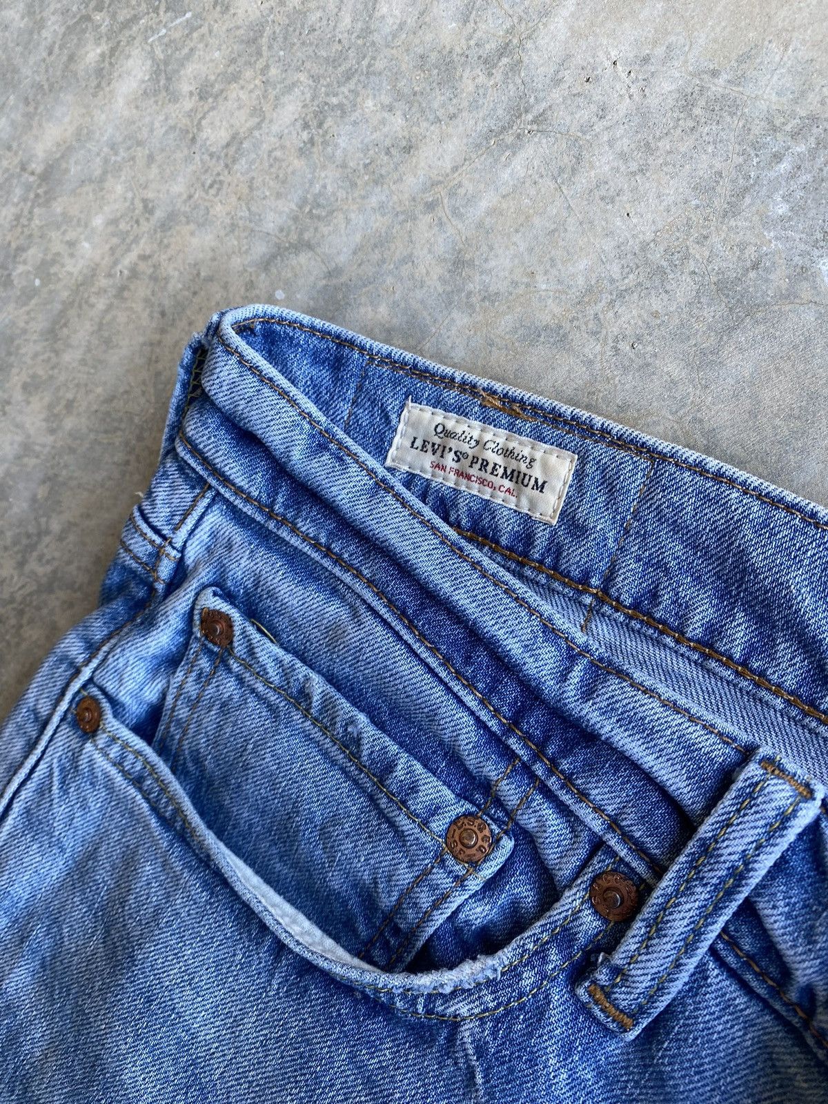 Levi's × Vintage Levi’s Vintage Lot 512 Taper Big E Jeans 32 x 30 Size US 32 / EU 48 - 2 Thumbnail
