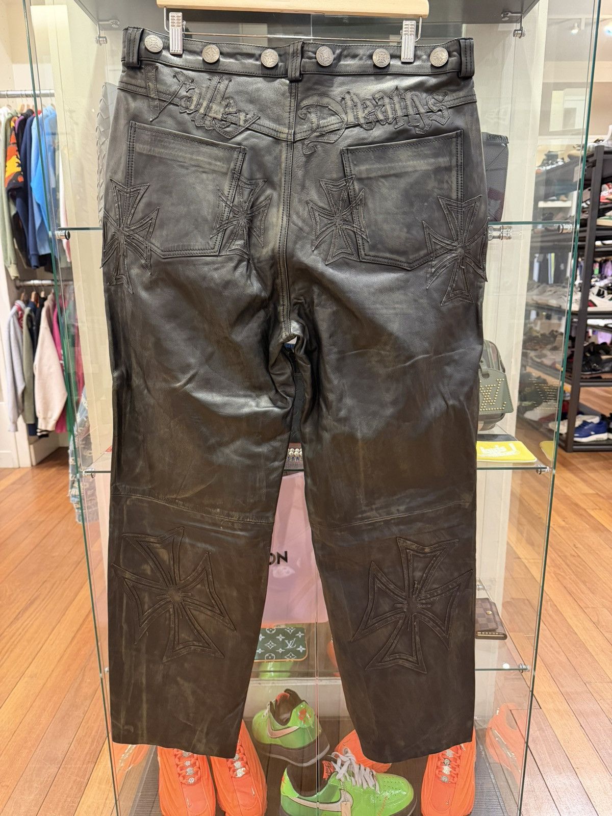 Vale Vale Industries Leather Cross Pants Size US 36 / EU 52 - 2 Thumbnail