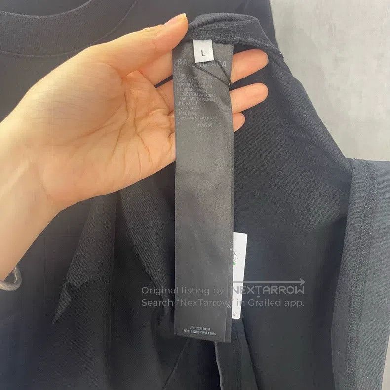 Balenciaga Balenciaga Wheat Logo Embroidered Printed Short Sleeve Size US L / EU 52-54 / 3 - 4 Thumbnail
