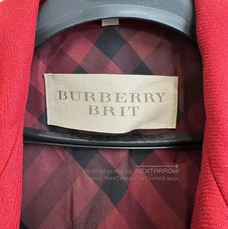 Burberry Burberry Red Cashmere Coat for Women. Size L / US 10 / IT 46 - 4 Thumbnail