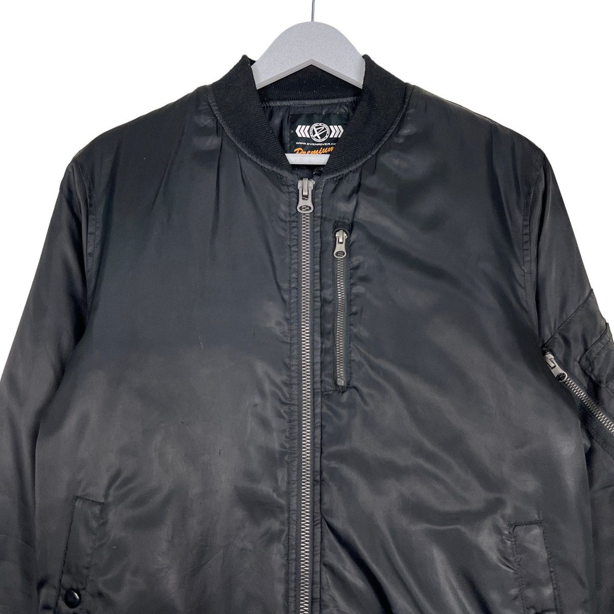 Japanese Brand 🔥 RIOT RIOT EVENRIVER BLACK BOMBER JACKET Size US L / EU 52-54 / 3 - 3 Thumbnail