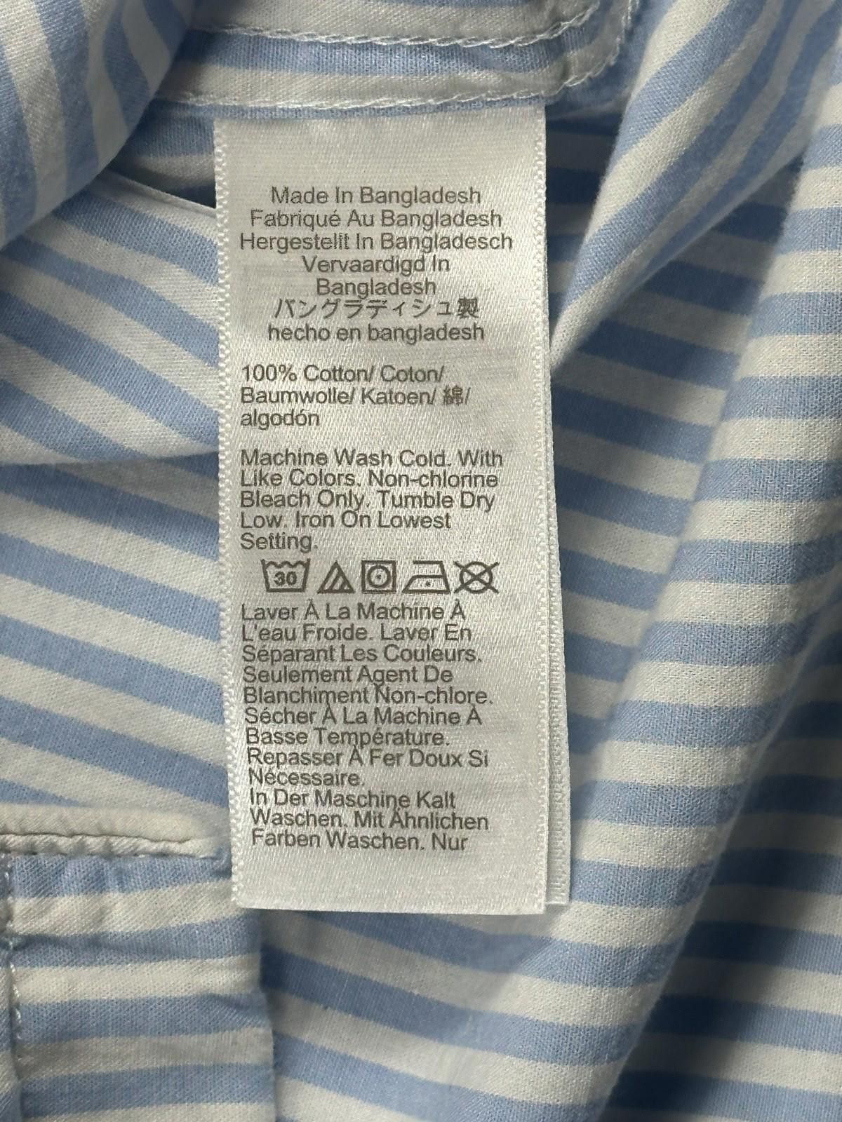 J.Crew J. Crew Men's XL Blue Striped Casual Button Down Shirt Size US XL / EU 56 / 4 - 9 Thumbnail