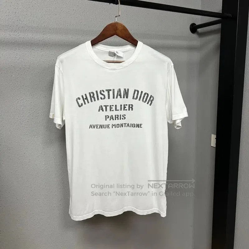 Dior Dior White Cotton Women's T. Size L / US 10 / IT 46 - 1 Thumbnail