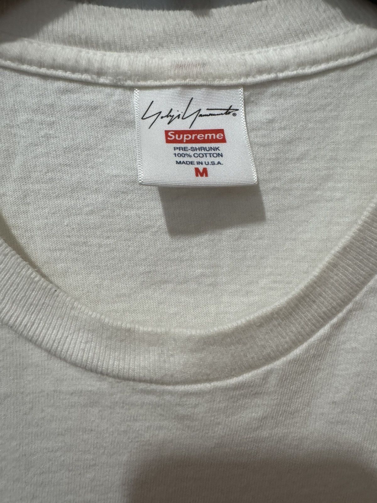 Supreme Supreme Yohji Yamamoto White Scribble T-Shirt Sz Medium Size US M / EU 48-50 / 2 - 3 Thumbnail