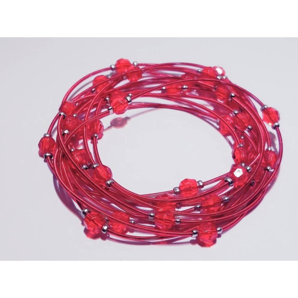 Other Bee Charming Sugar NY Red Piano Wire Bracelets With Red Crys Size ONE SIZE - 1 Preview