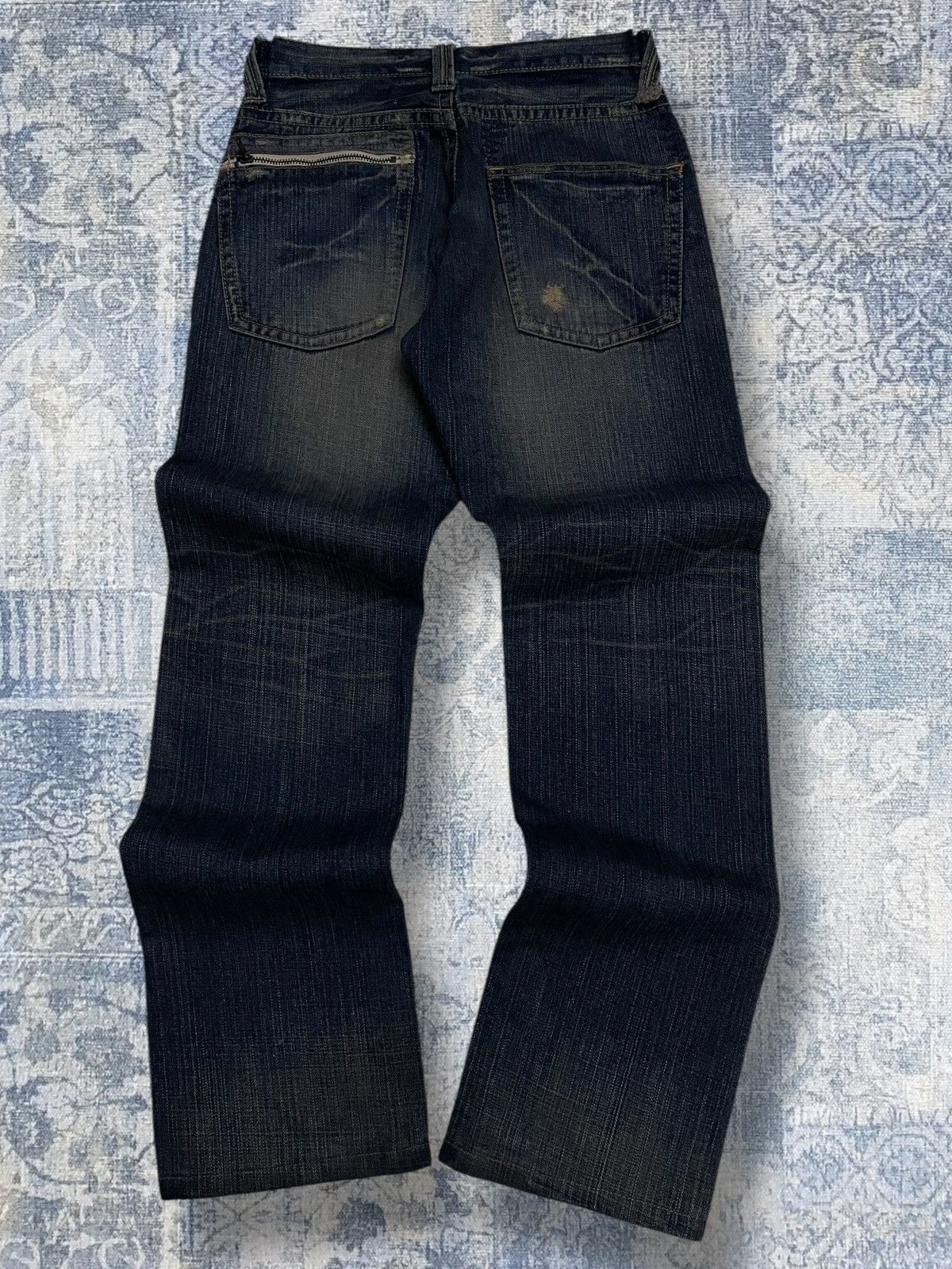 Japanese Brand Vintage 1990s Iconic Japan Designer Back Number Distressed Size US 28 / EU 44 - 9 Thumbnail