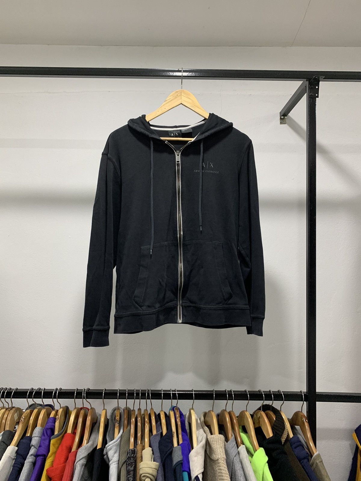 Armani Exchange × Designer Armani Exchange💥 SS16 Zipper Hoodie Size US L / EU 52-54 / 3 - 2 Thumbnail