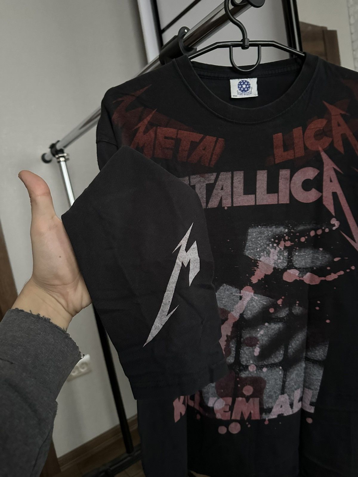 Metallica Metallica Kill Em All Vintage Band Long Sleeve T-Shirt 90s Size US L / EU 52-54 / 3 - 6 Thumbnail