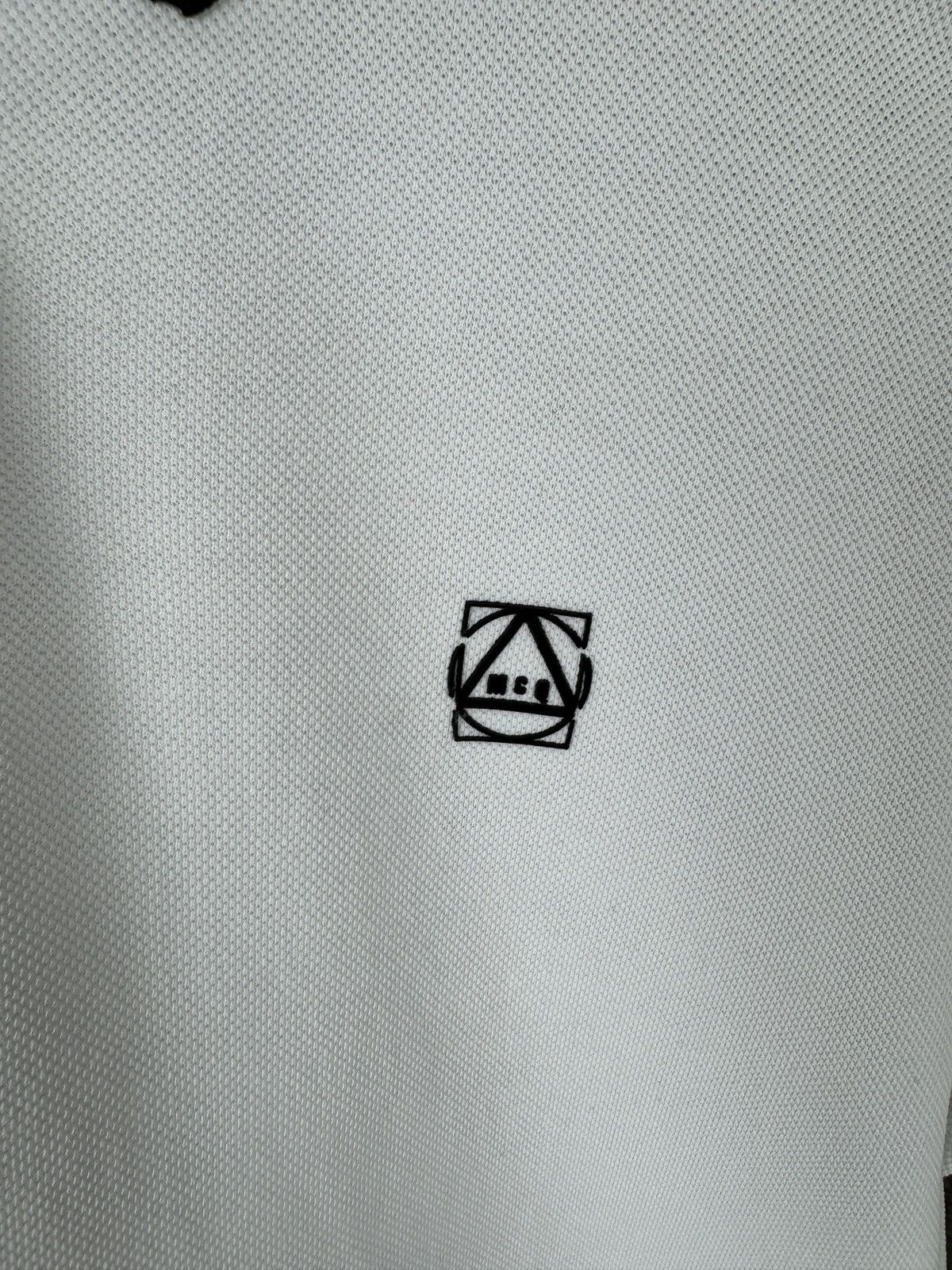 Alexander McQueen McQ by Alexander McQueen white striped polo tee shirt Size US XL / EU 56 / 4 - 7 Thumbnail