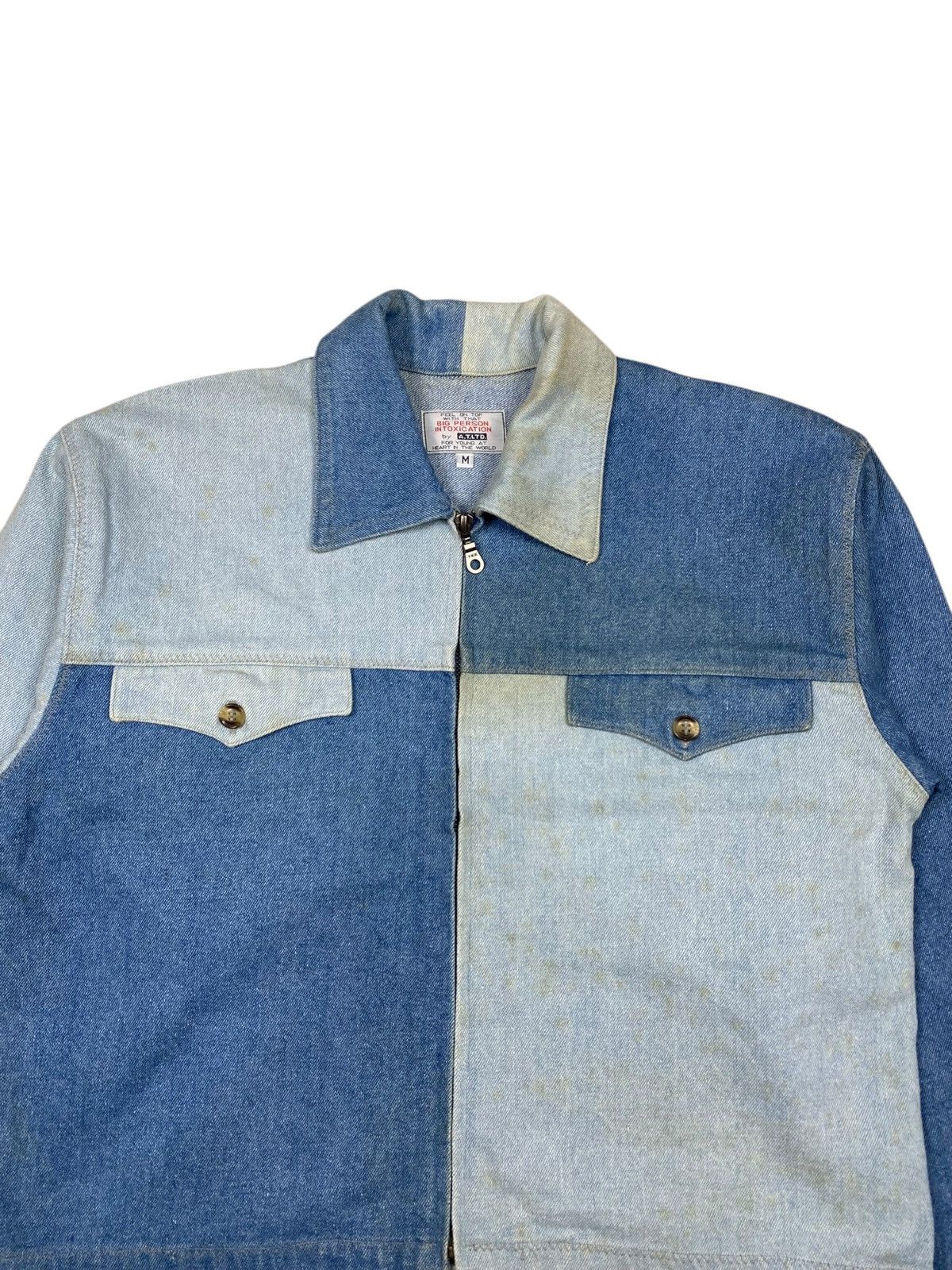 Japanese Brand 1980s Atsuro Tayama - Patchwork Denim Jacket Size US M / EU 48-50 / 2 - 5 Thumbnail