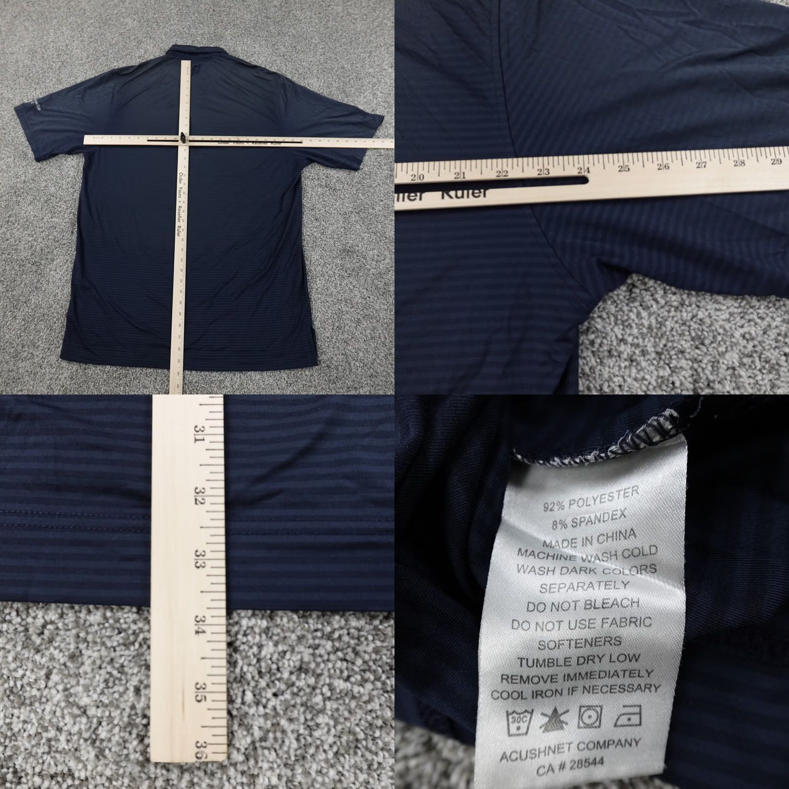 Footjoy FootJoy Polo Shirt Mens L Black Performance Four Bridges Butler Warren Golf Men Size US L / EU 52-54 / 3 - 9 Thumbnail
