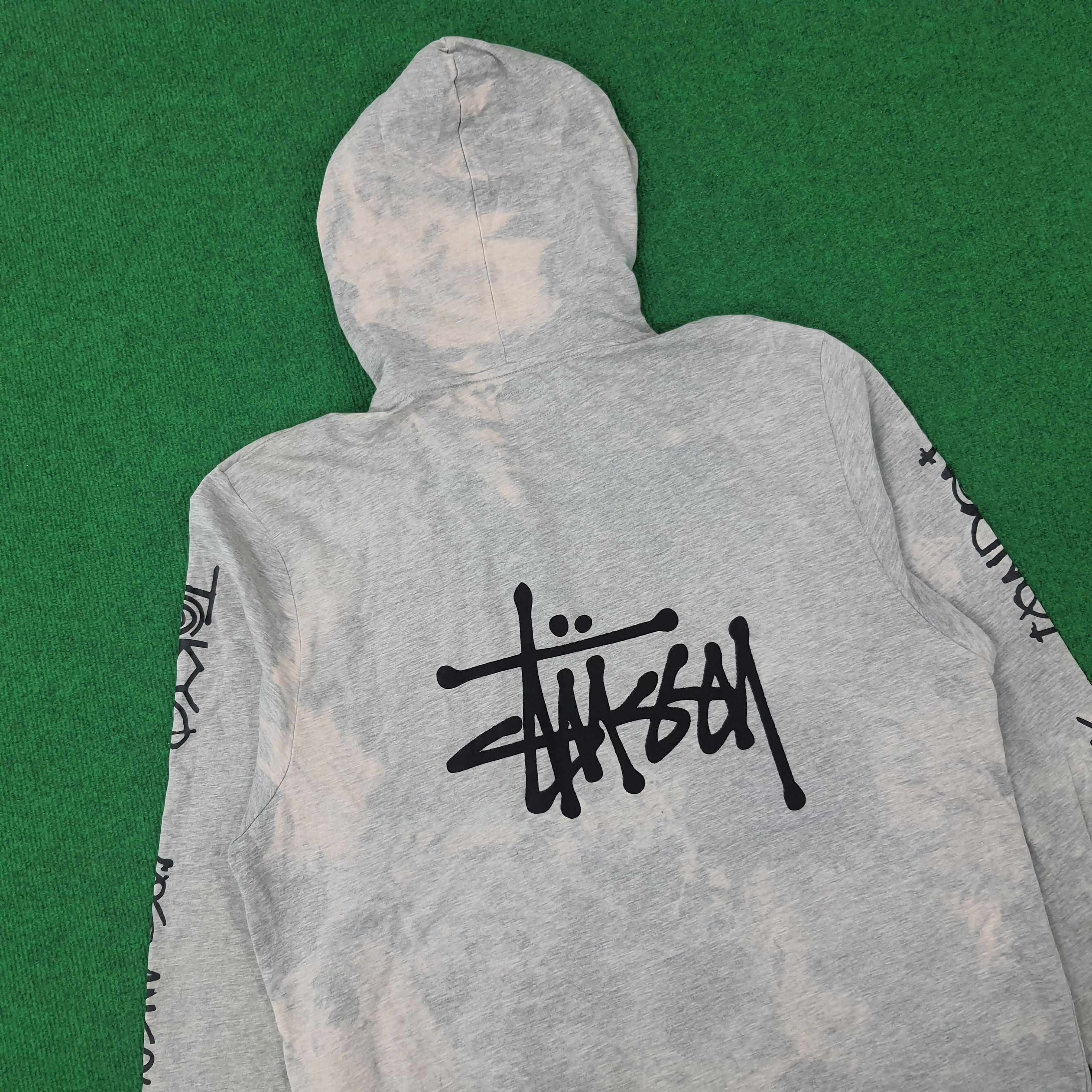 Stussy × Vintage Vintage Stussy Authentic Signature Logo Zipper Hoodie Size US M / EU 48-50 / 2 - 2 Thumbnail