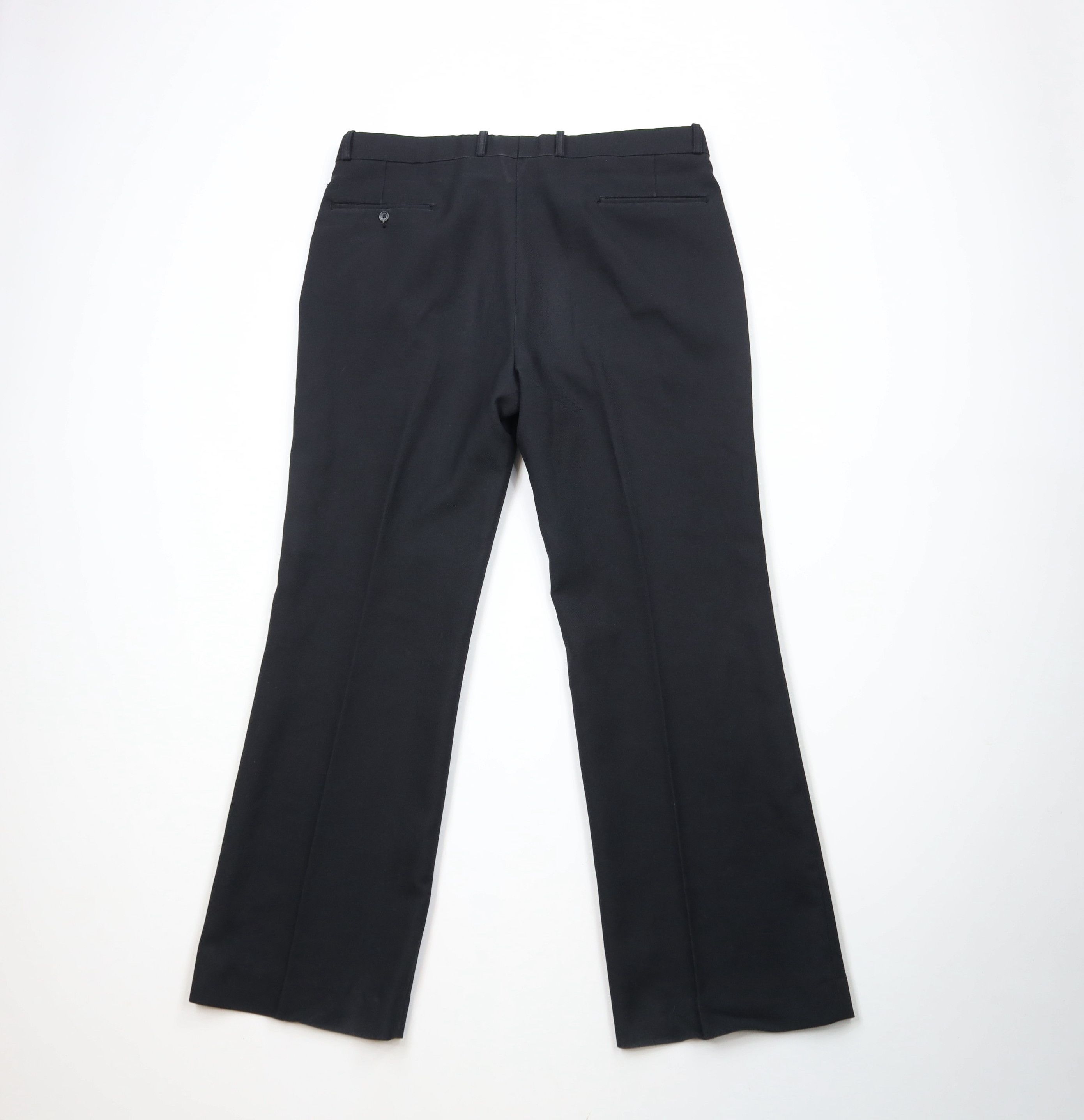 Vintage Vintage 70s Streetwear Bell Bottoms Chino Pants Black USA Size US 36 / EU 52 - 11 Thumbnail