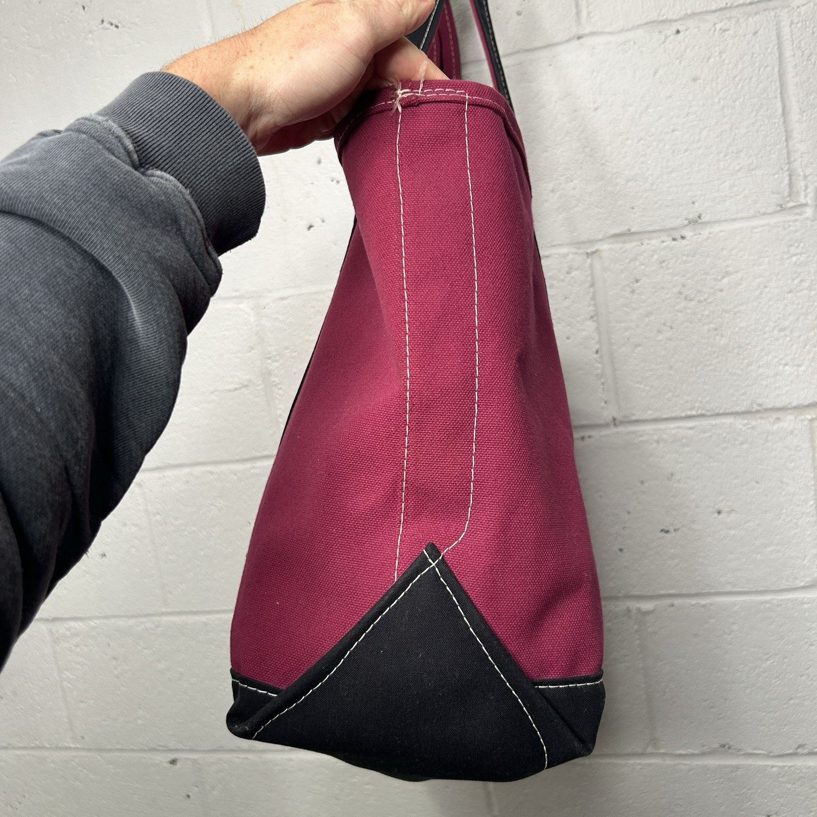 L.L. Bean L.L. Bean Two-Tone Boat & Tote Bag “Magenta Black” Size ONE SIZE - 9 Thumbnail