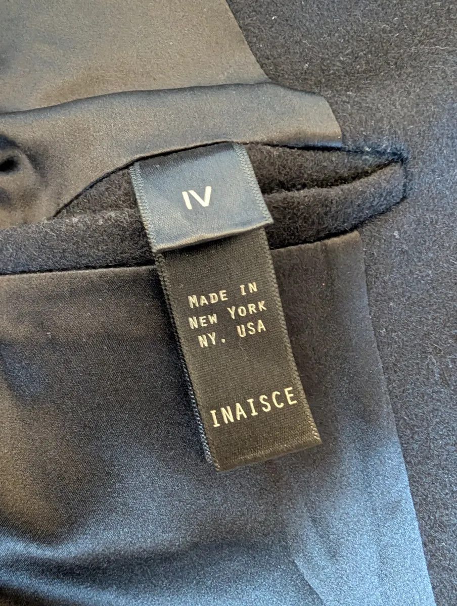 Inaisce Collarless Hidden Hook Blazer Size 40R - 5 Thumbnail