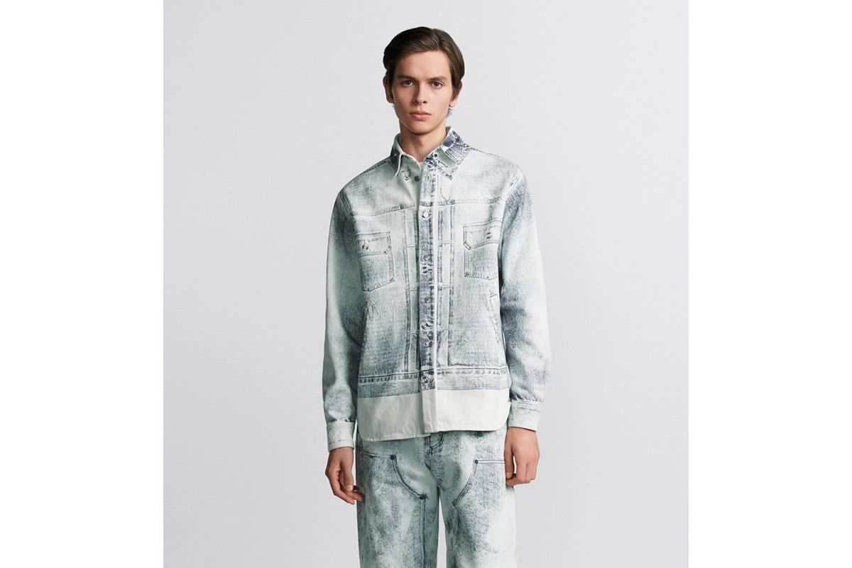 Dior o1bcso1str0226 Mkii-Effect Overshirt in Blue Size US XL / EU 56 / 4 - 4 Thumbnail