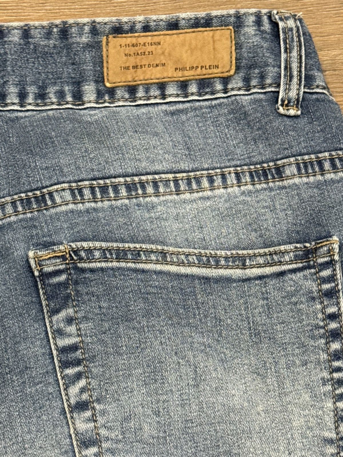 Philipp Plein Philipp Plein Distressed Denim Jeans Multi Button Zip Detail Size US 31 - 10 Thumbnail
