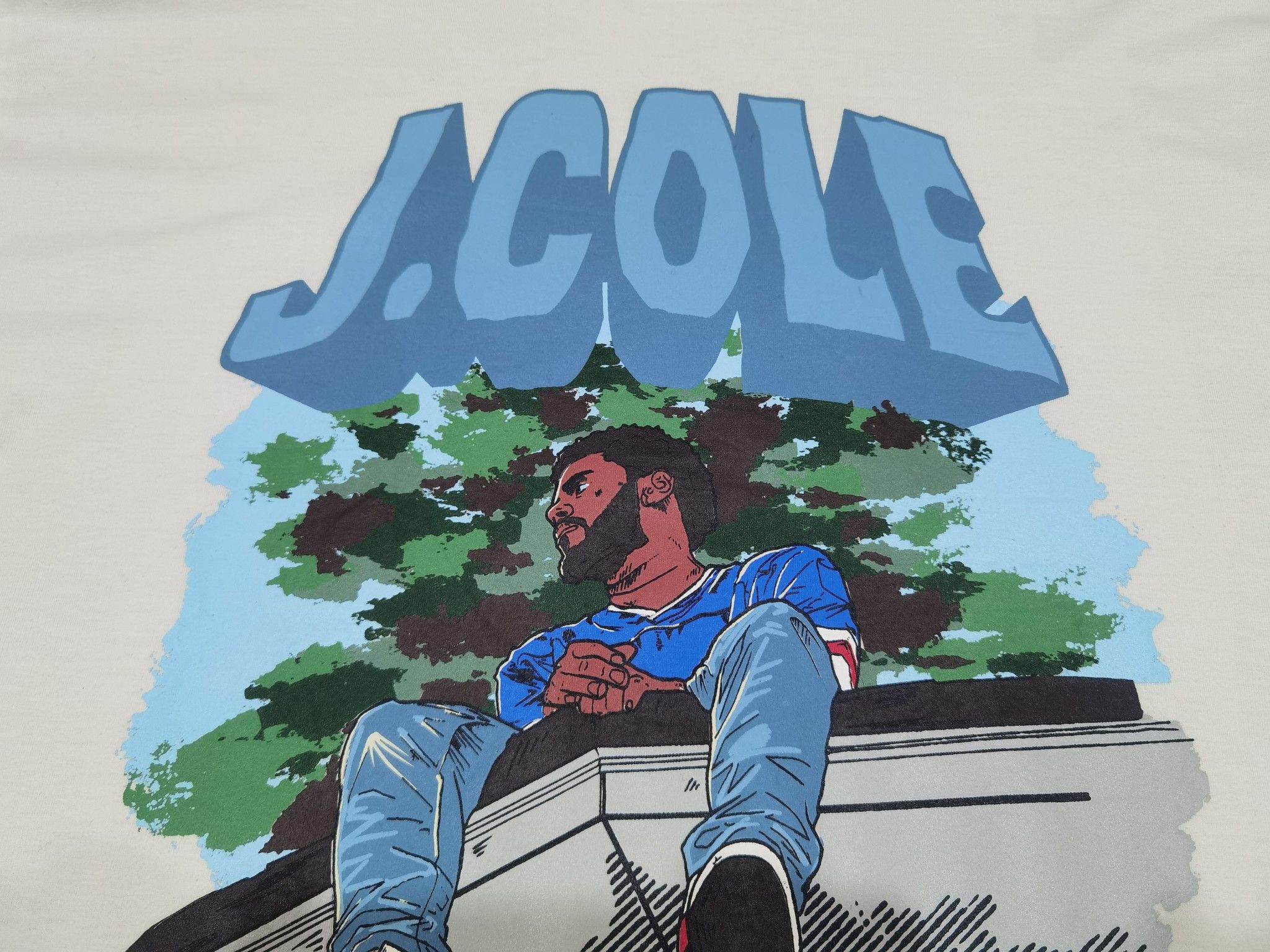 Rap Tees J. Cole gunner X hustler oversized tee XL 2207 Size US XL / EU 56 / 4 - 7 Thumbnail