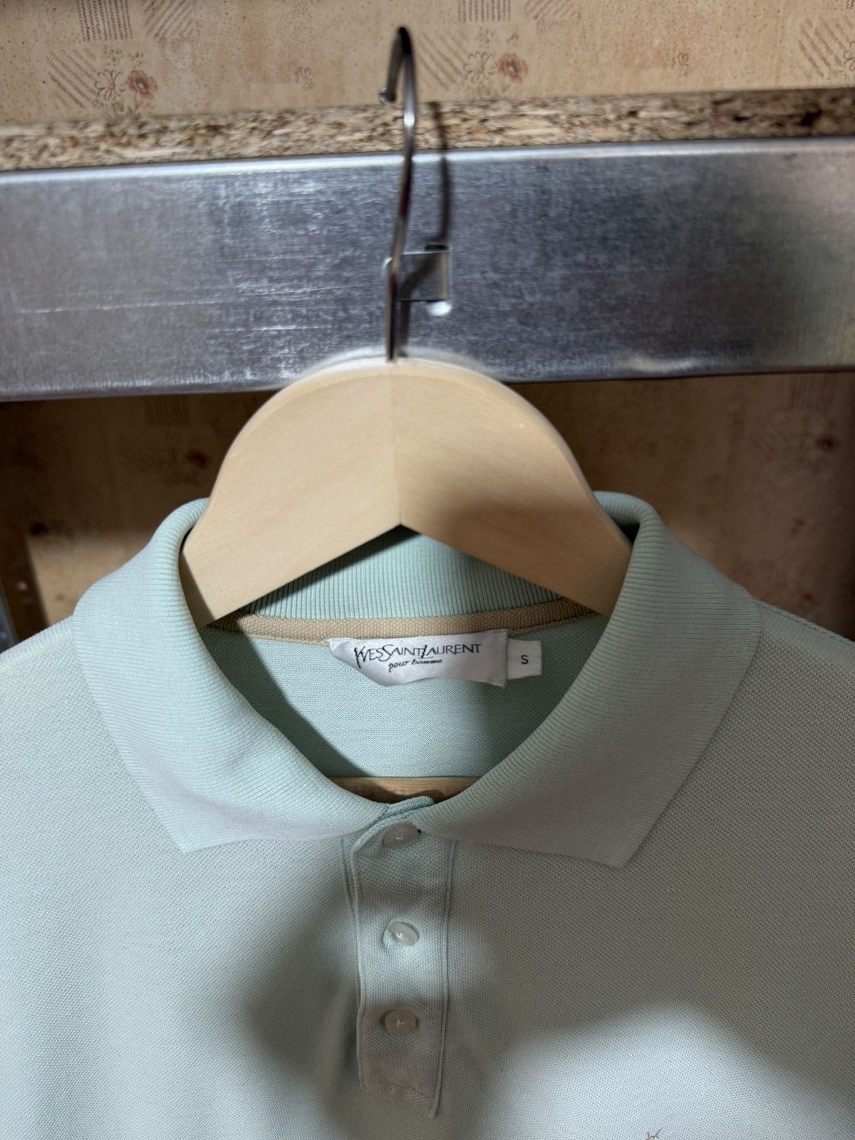 Vintage × Yves Saint Laurent Vintage 1990’s Yves Saint Laurent YSL Logo Polo T Shirt Size US S / EU 44-46 / 1 - 4 Thumbnail