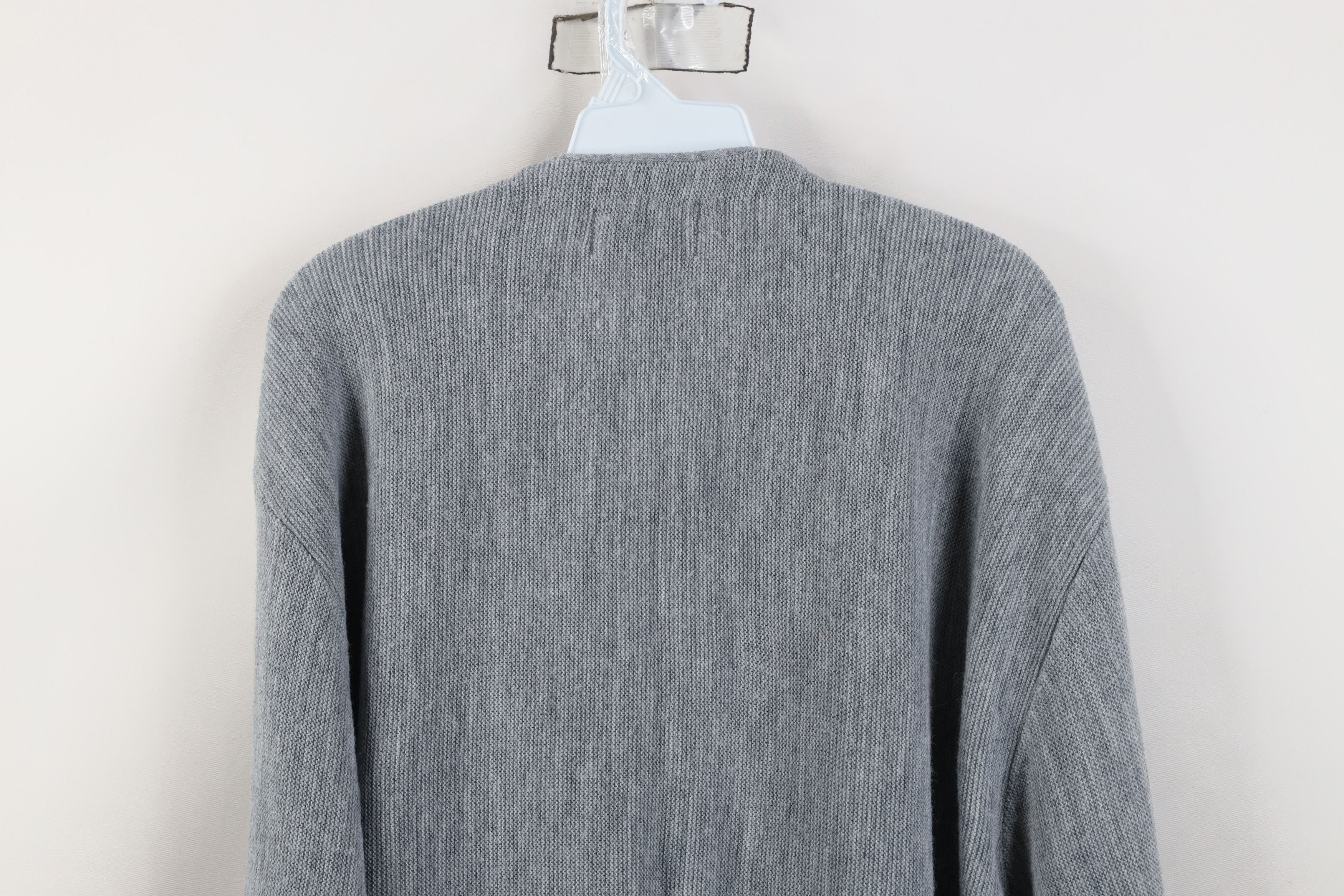 Vintage Vintage 70s Streetwear Cobain Knit Cardigan Sweater Gray USA Size US XXL / EU 58 / 5 - 10 Thumbnail
