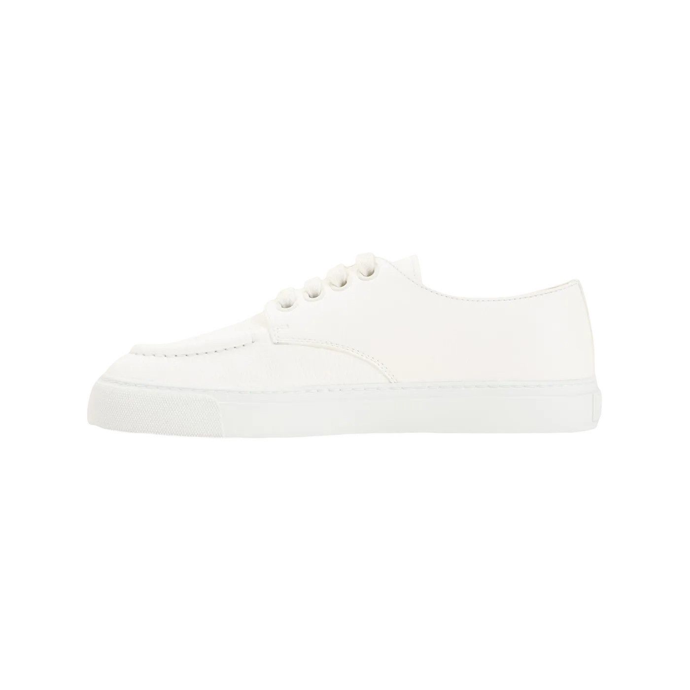 Prada PRADA Ivory Leather Sneakers New & Authentic (Men's size:9.5 Size US 9.5 / EU 42-43 - 2 Thumbnail