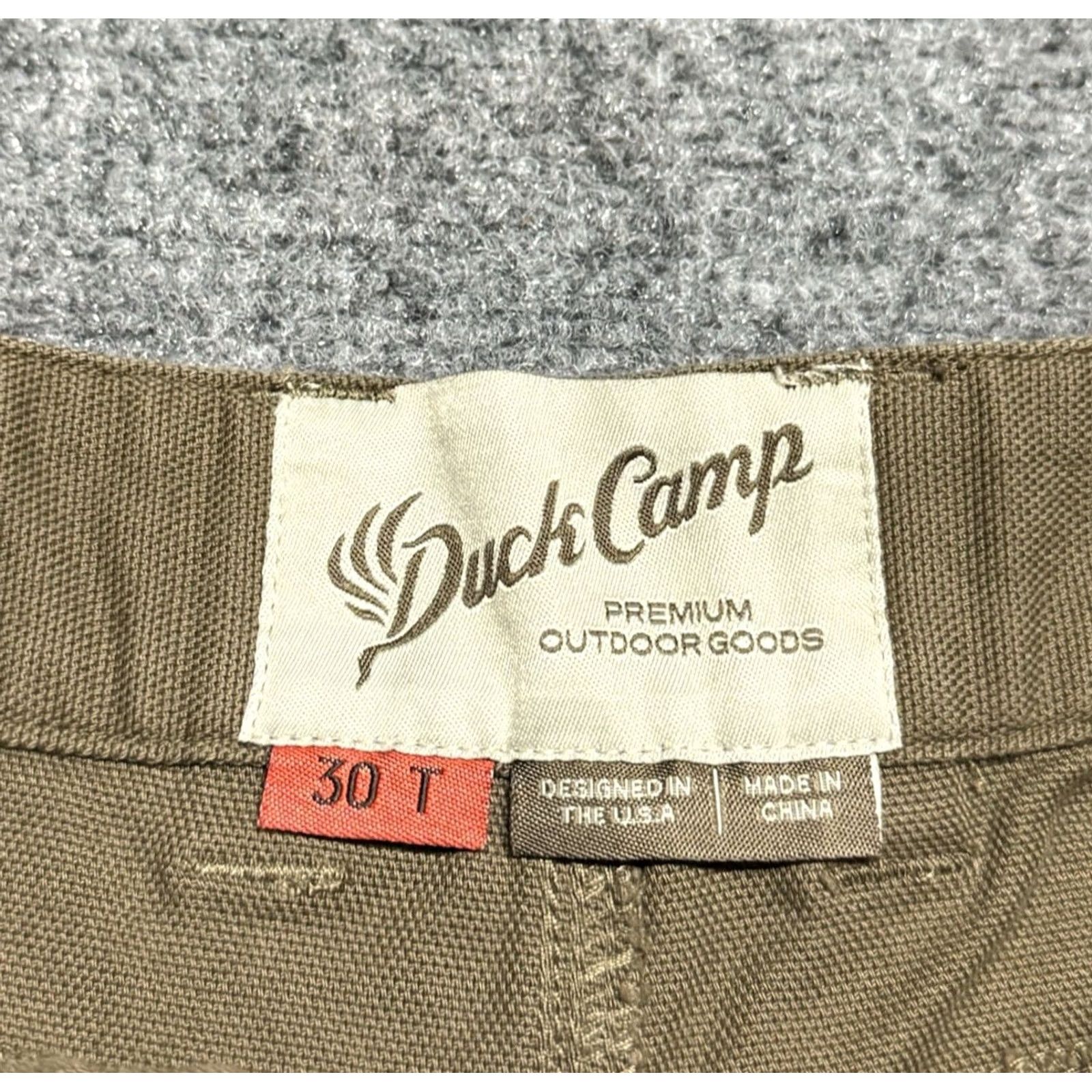 Vintage Duck Camp Pants Mens 30 Khakis Cotton Blend Canvas Regular 30 Inseam Brown Stretch Moisture Wicking Pockets Logo Hunting Hiking Climbing Duck Camp Size US 30 / EU 46 - 6 Thumbnail