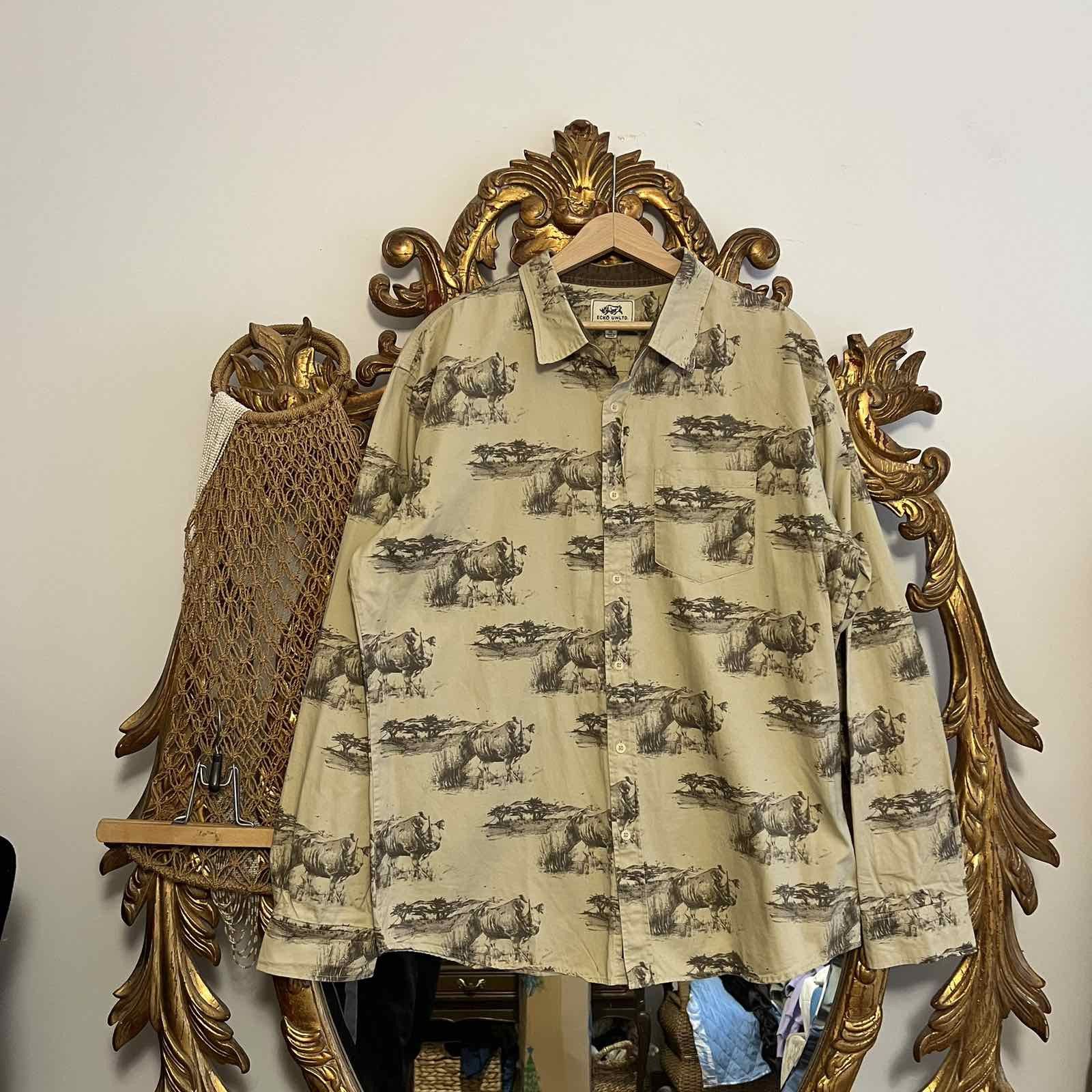 Ecko Unltd. Ecko Unltd. Japanese Souvenir Military Button Up Shirt XL Size US XL / EU 56 / 4 - 1 Thumbnail
