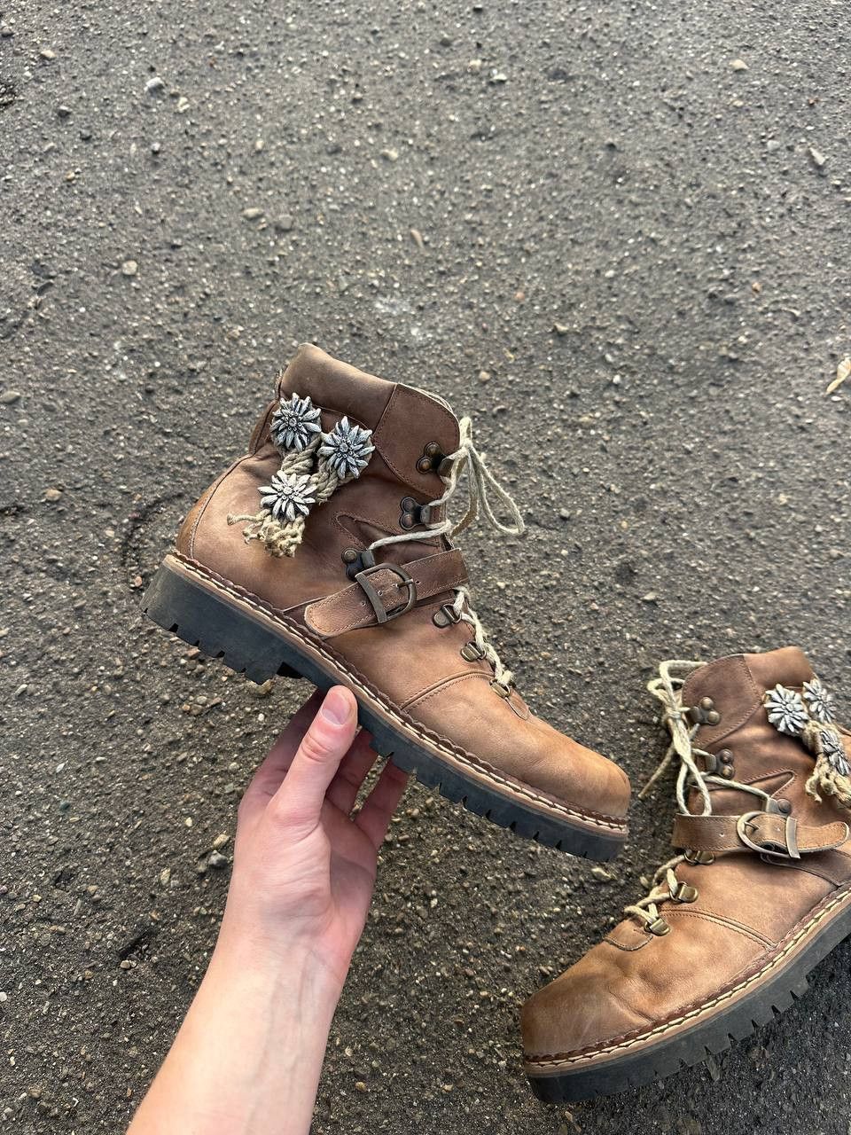 Other Vintage 14th Addiction style Leather Faded Biker High Boots Size US 9 / EU 42 - 2 Thumbnail