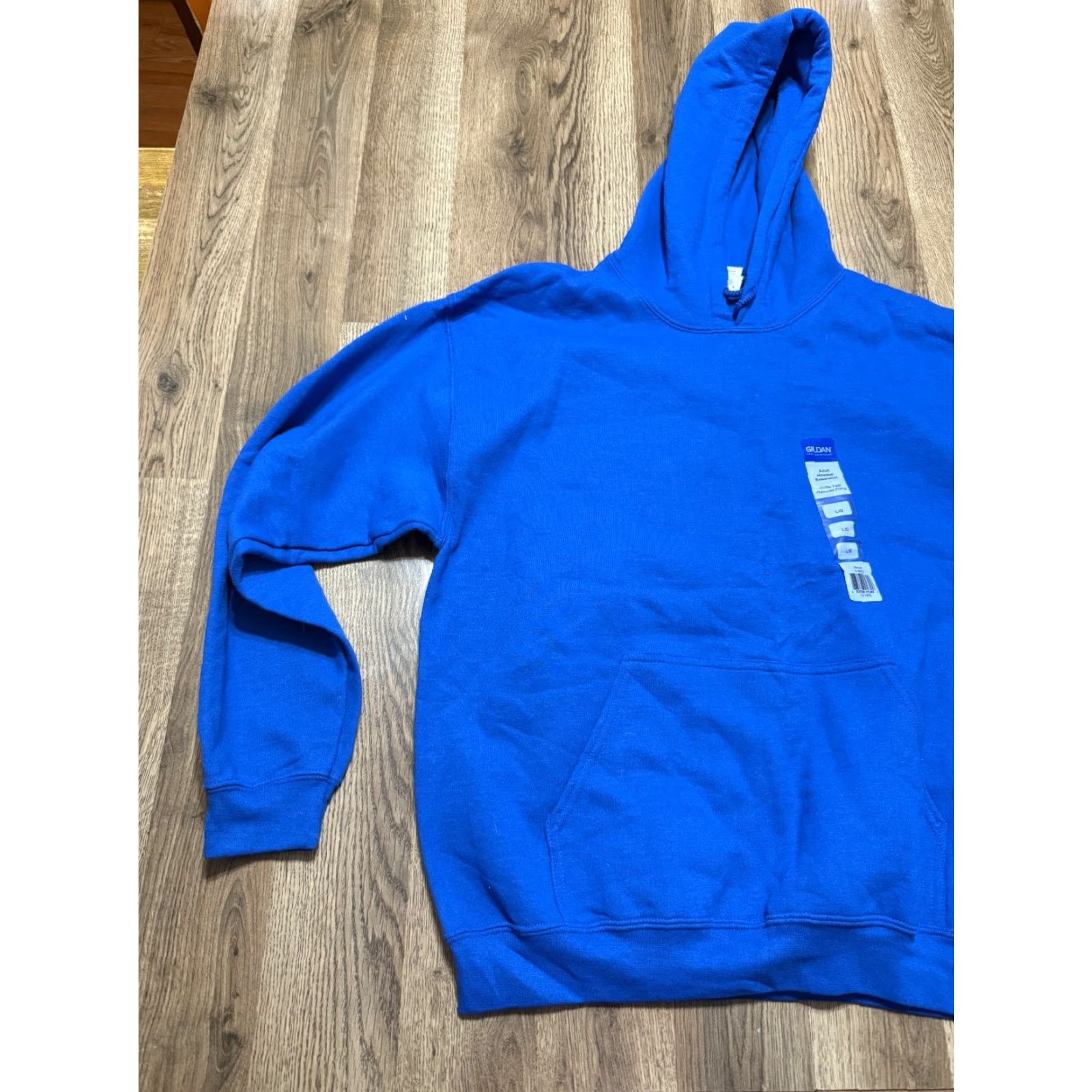 Gildan Gildan Sweatshirt, Men's Large, Blue, Pullover, Hooded, Long Sleeve, NWT, Solid, Fleece, Regular Fit Size US L / EU 52-54 / 3 - 4 Thumbnail