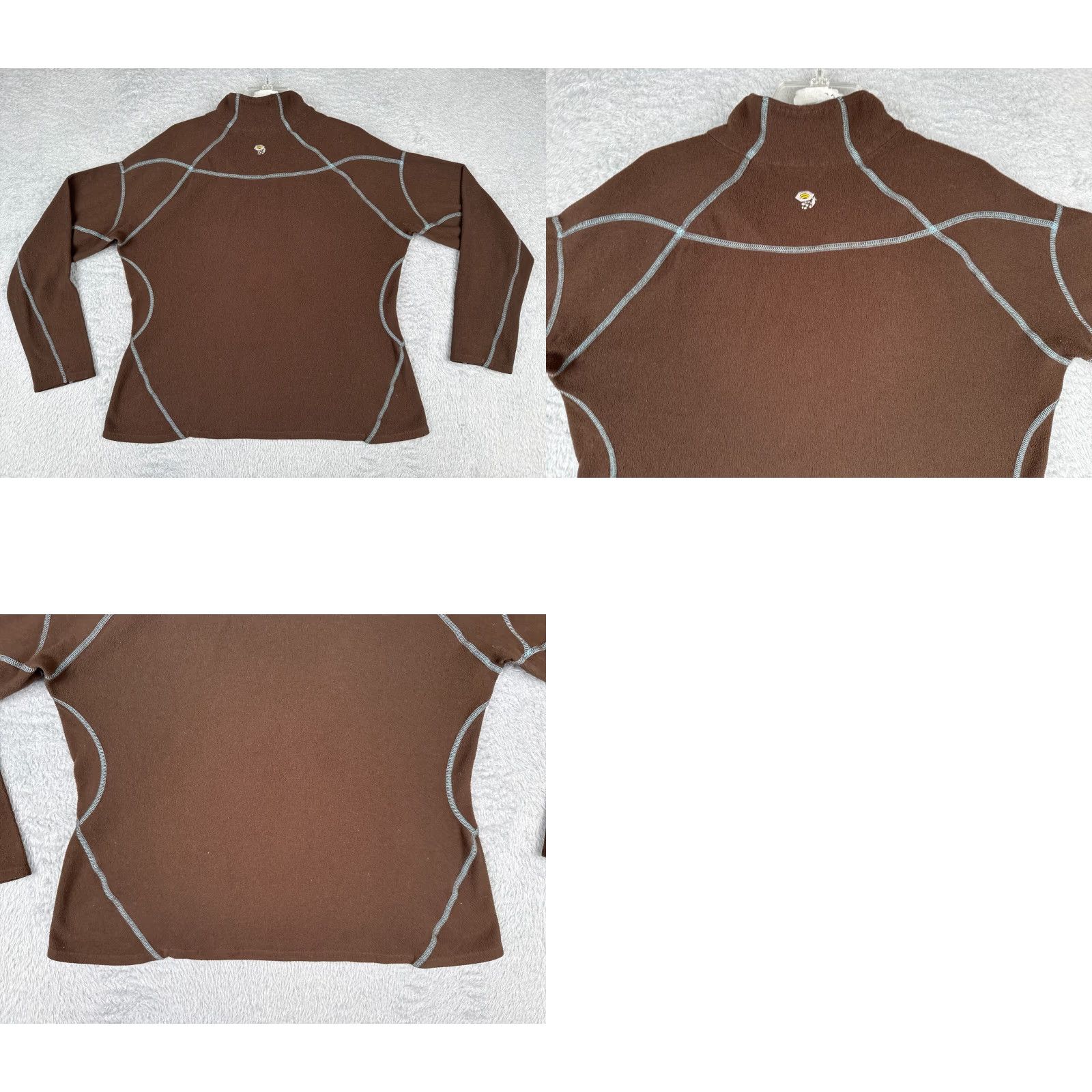 Mountain Hardwear Mountain Hardwear Sweater Women XL Brown Pullover 1/4 Zip Fleece Knit Shirt? Size XL / US 12-14 / IT 48-50 - 9 Thumbnail